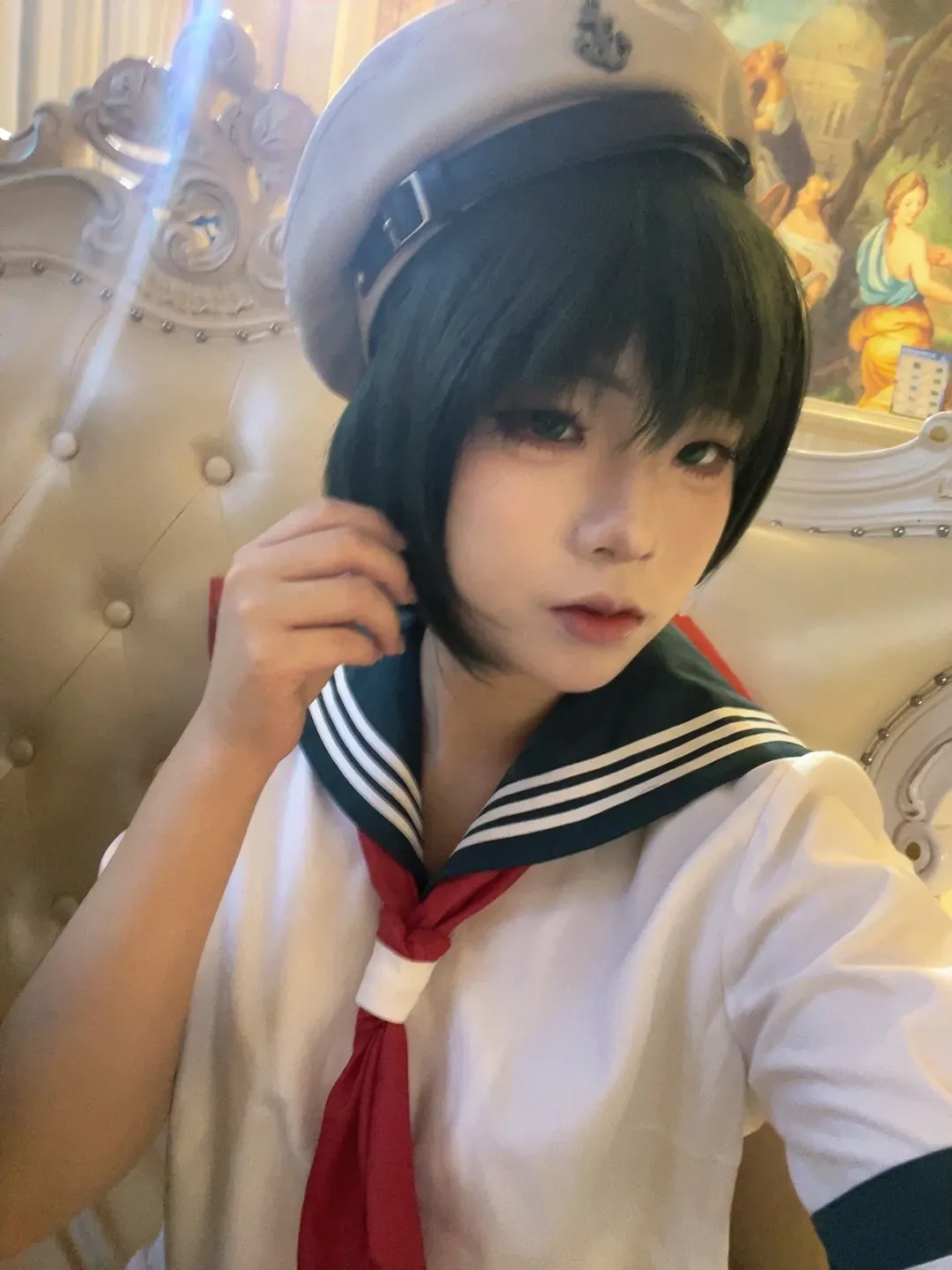 【村紗水蜜コスプレ】東方星蓮船 〜 Undefined Fantastic Object、巨大な船錨を担いで挑んだ早朝の睡魔チャレンジ - 2 枚目