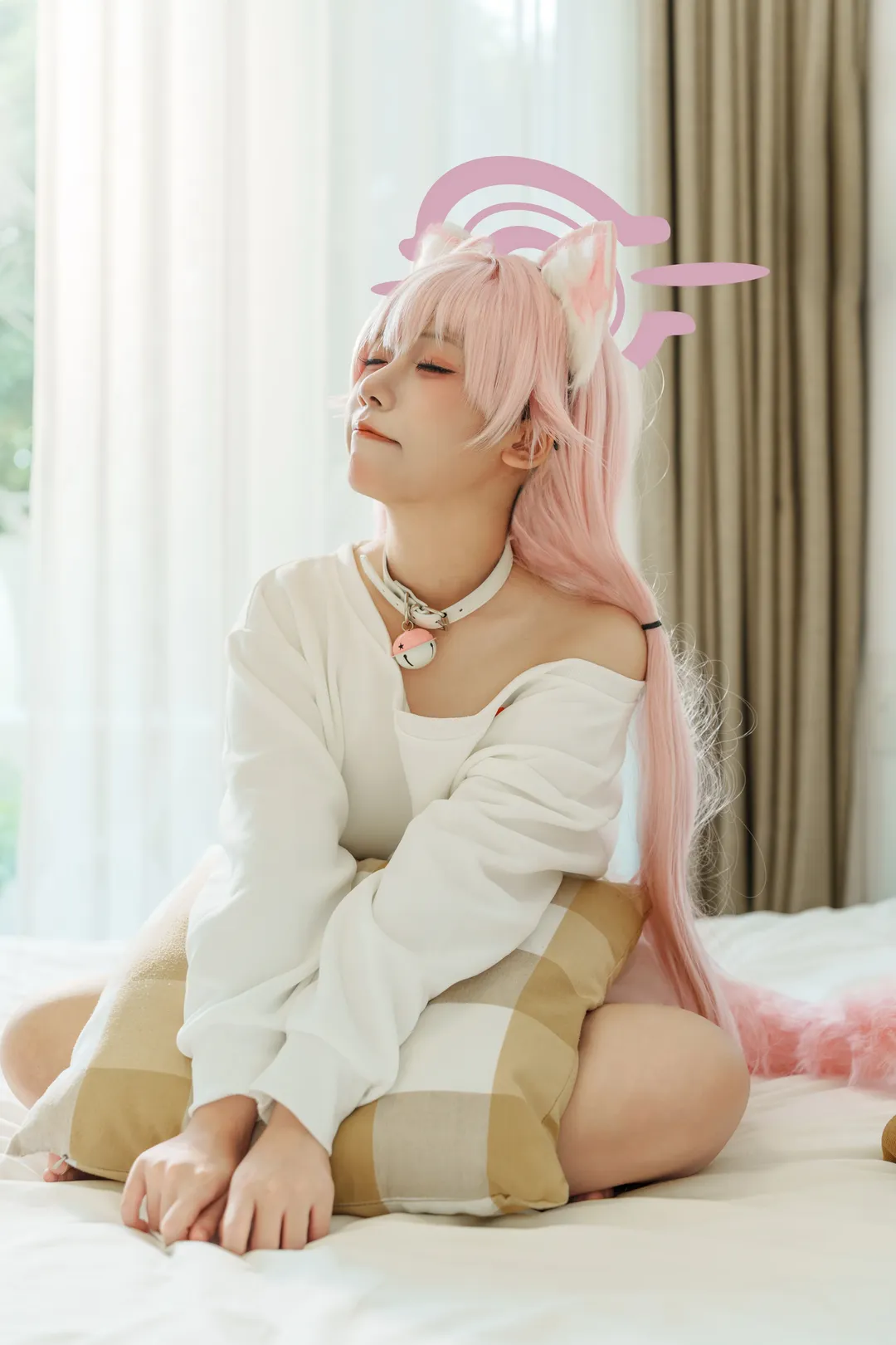蔚蓝档案小鸟游星野cos 慵懒家居午睡时光 - 第 2 张