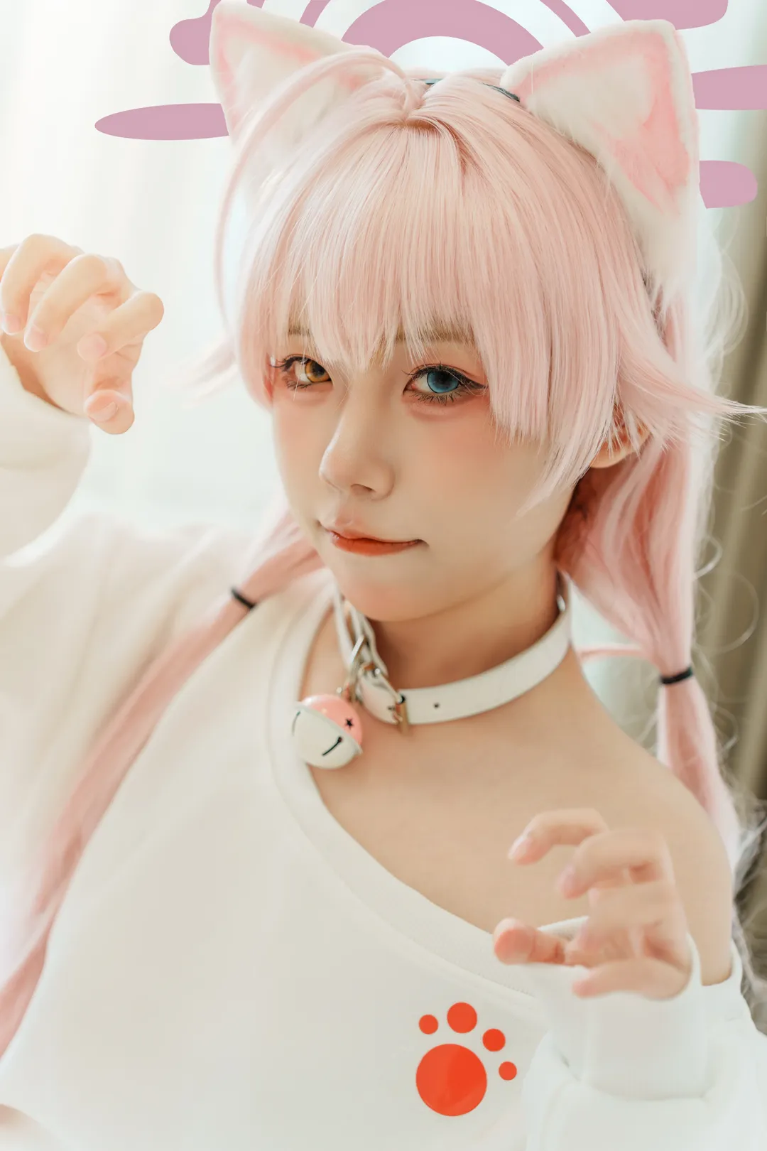 蔚蓝档案小鸟游星野cos 慵懒家居午睡时光