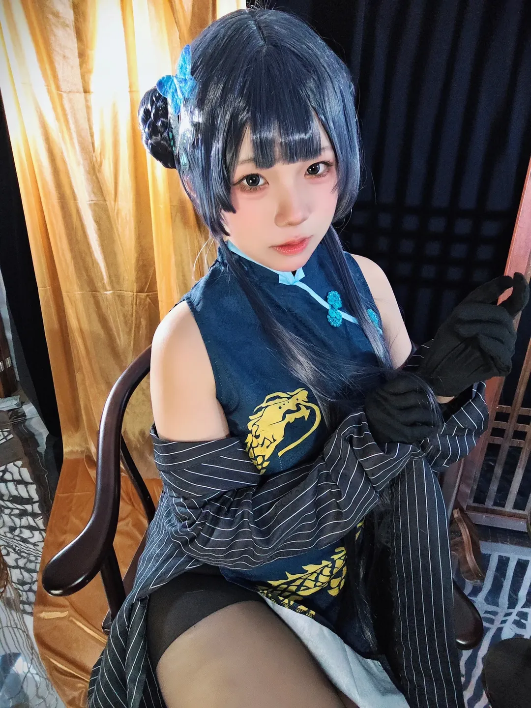 【妃咲cos】蔚蓝档案里那个慵懒从容的格黑娜风纪委员长，我尽力复刻了 - 第 2 张
