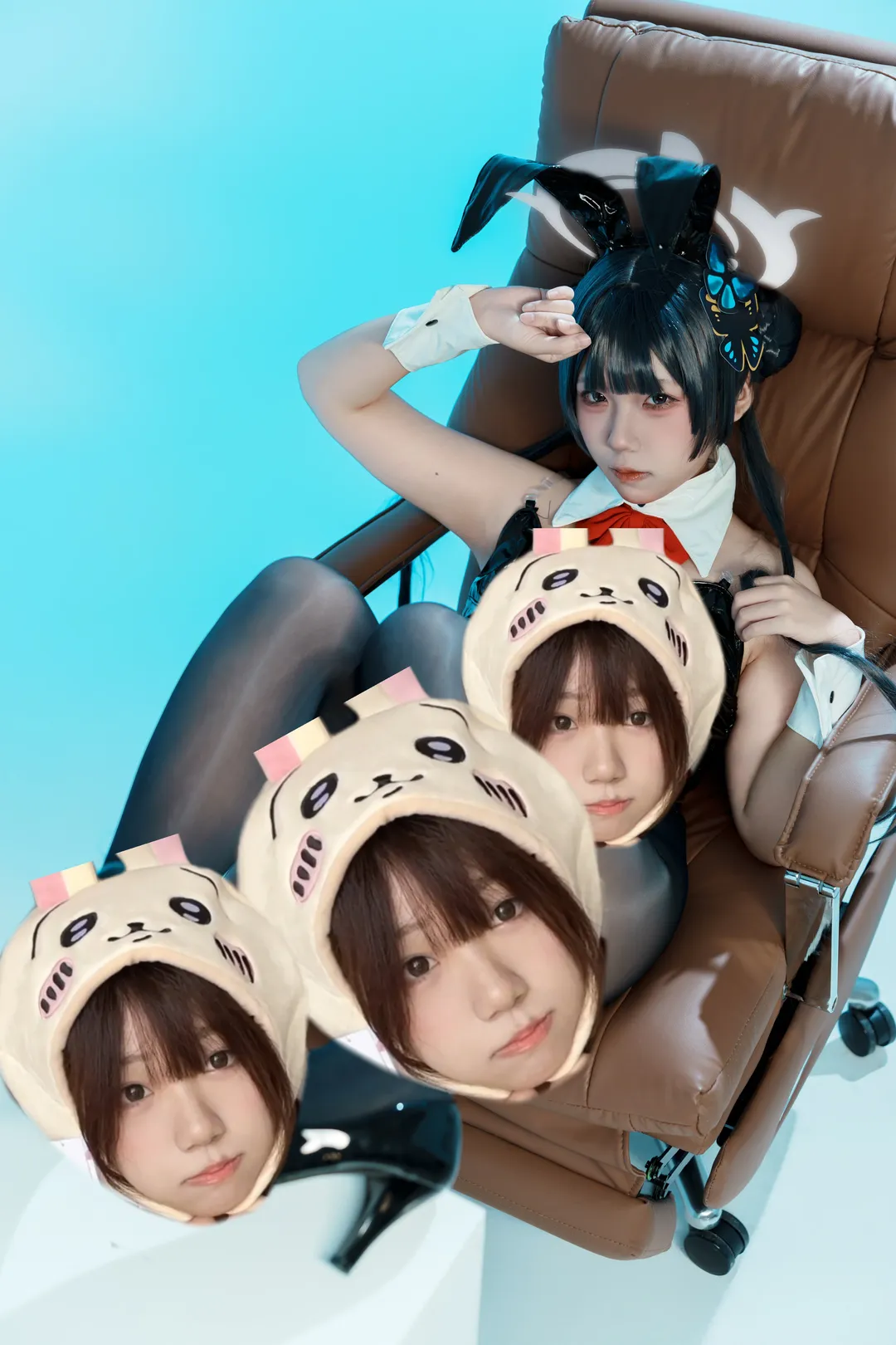 【妃咲cos】蔚蓝档案门主的兔女郎慵懒时刻