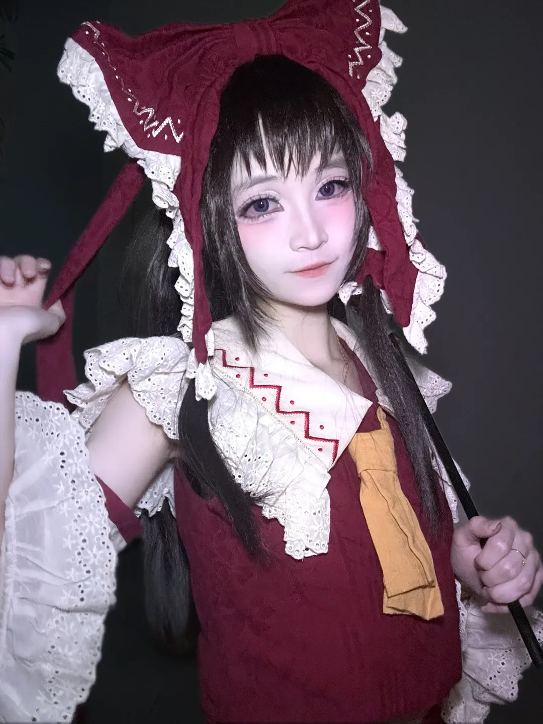 【博麗霊夢コスプレ】『東方Project』紅白の巫女服スタイル撮影ディテール紹介 - 1 枚目