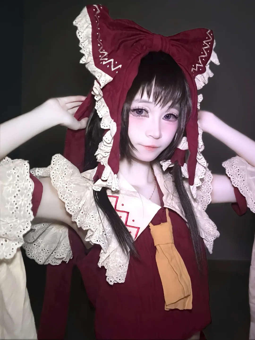 【博麗霊夢コスプレ】『東方Project』紅白の巫女服スタイル撮影ディテール紹介 - 4 枚目