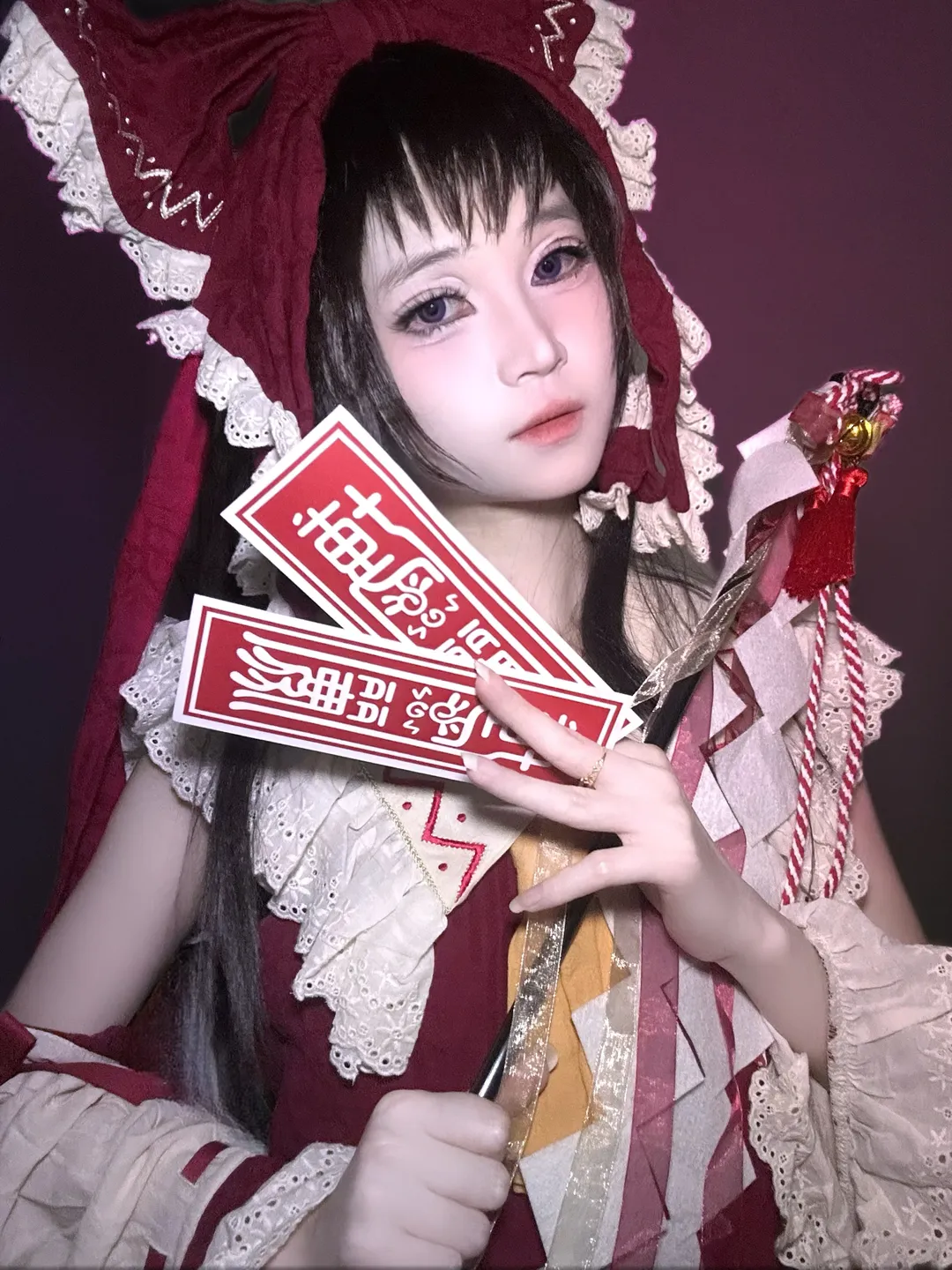 【博丽灵梦cos】东方project红白巫女造型的拍摄细节分享