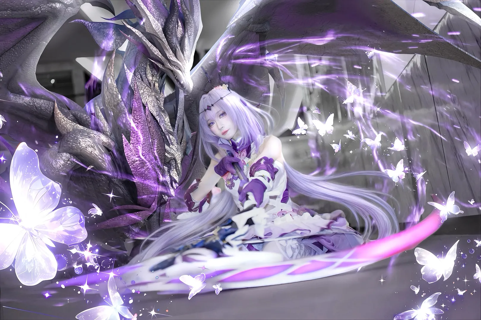 【遐蝶cos】崩坏星穹铁道的死荫侍女，场照与后期的碰撞