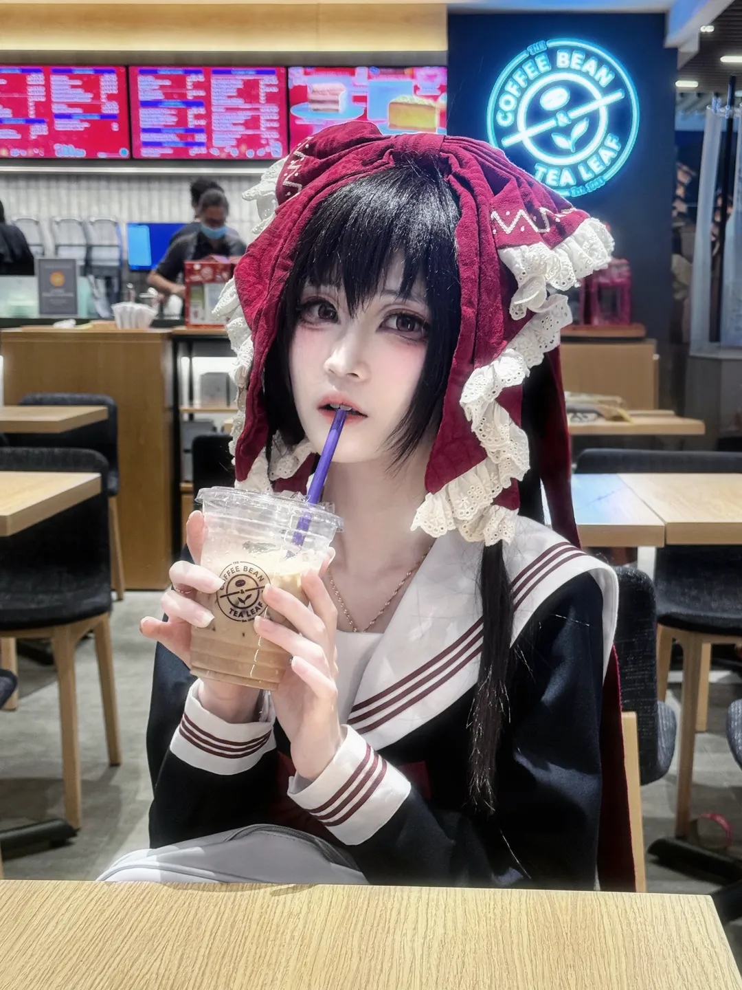 【博丽灵梦cos】平行世界的JK灵梦，Lost Word里的日常分享 - 第 2 张