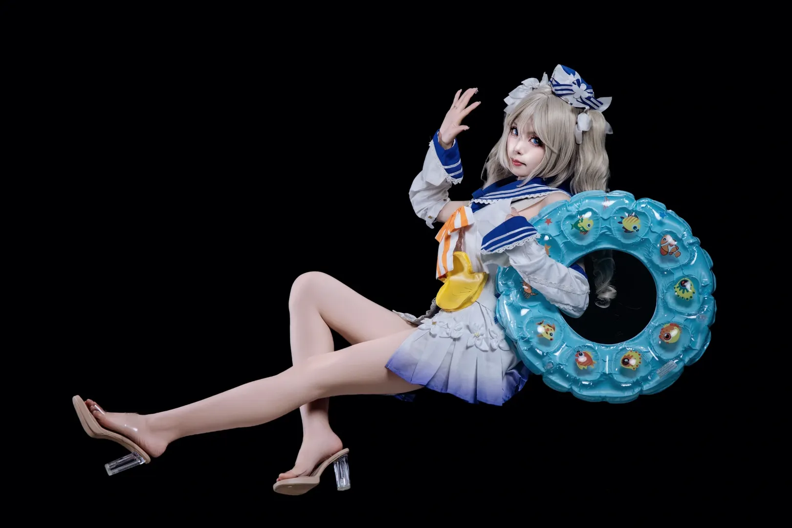 【芭芭拉cos】北投购物公园的夏日泳装，原神芭芭拉返图