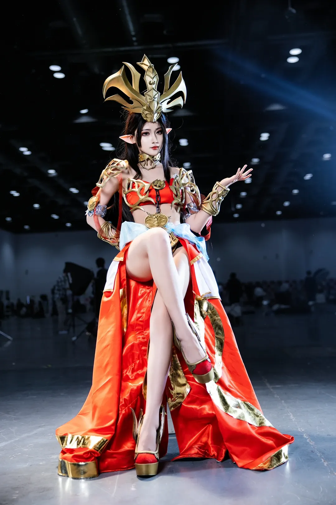 【美杜莎cos】北京ijoy漫展红金长裙姿势分享 - 第 2 张