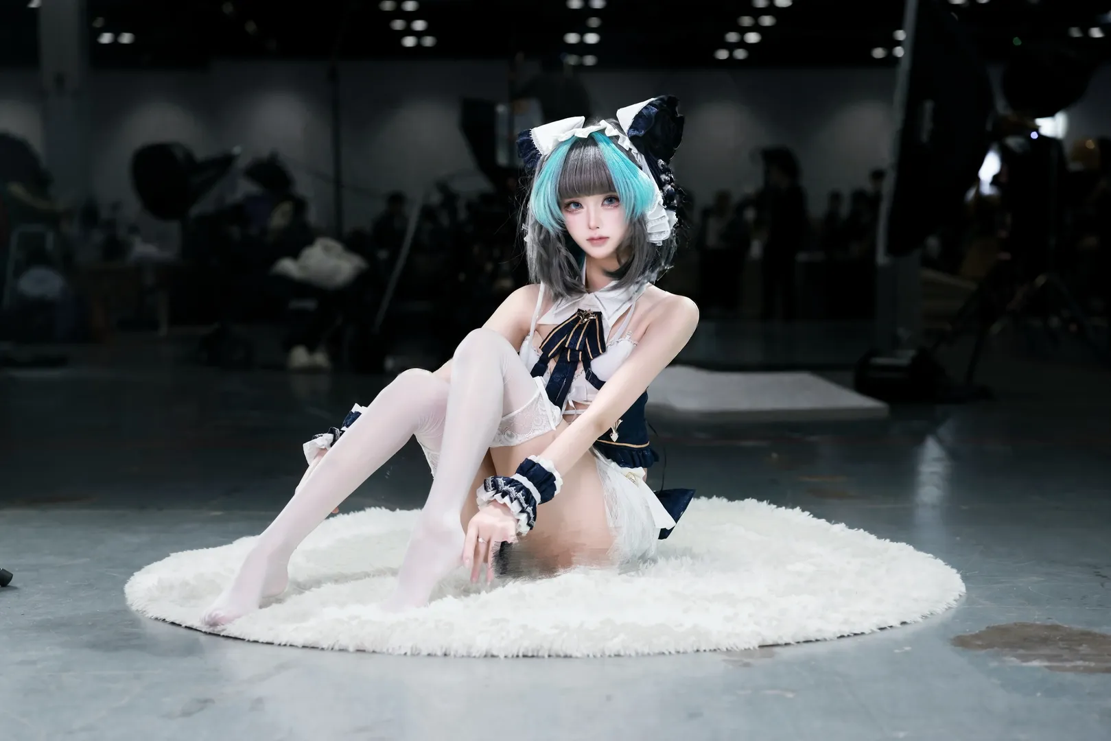【柴郡cos】碧蓝航线里的那抹蓝白，漫展棚拍返图 - 第 2 张