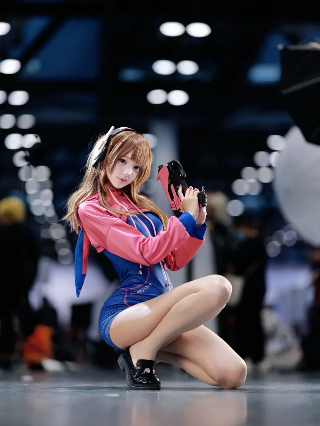 【D.Va cos】守望先锋里的粉蓝战斗少女 - 第 3 张