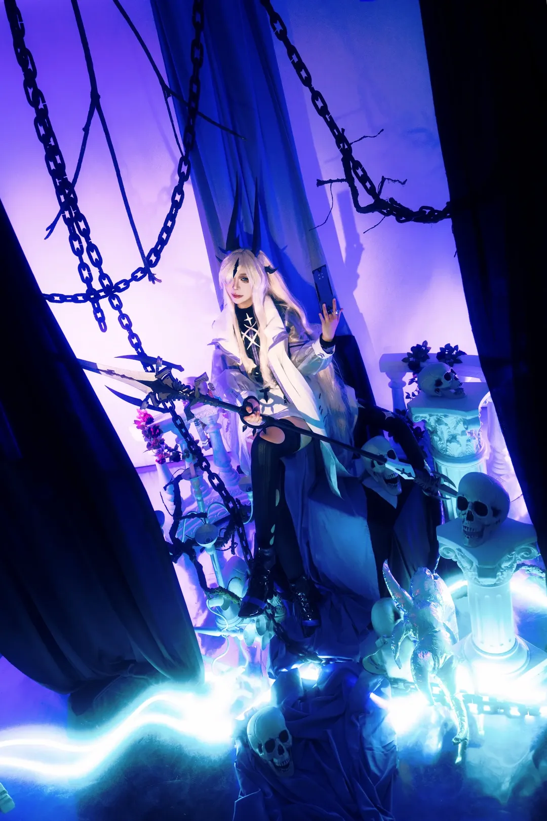 【死芒cos】愛布拉娜的暗黑哥特風，期待明日方舟夏活新裝 - 第 3 張