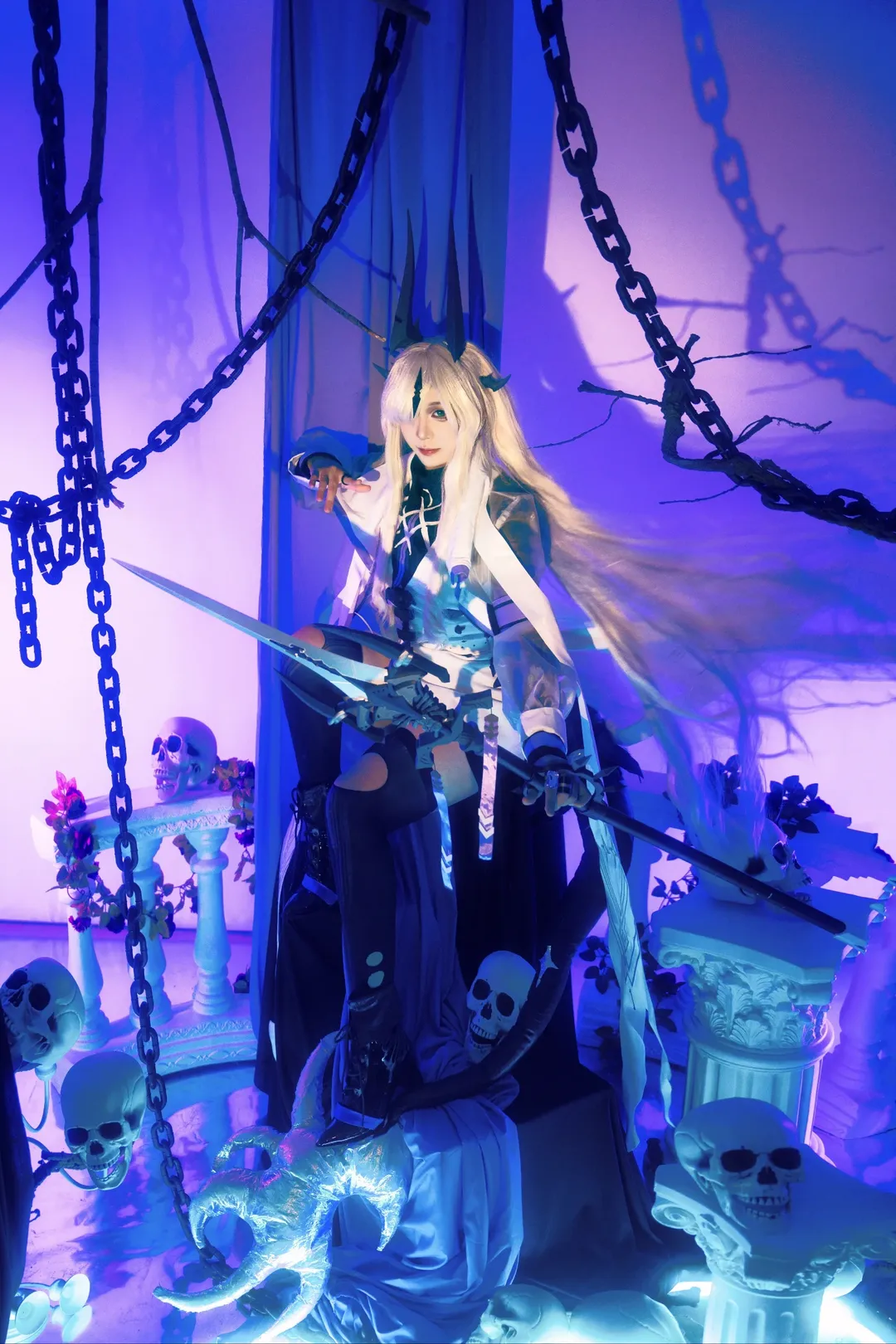 【死芒cos】愛布拉娜的暗黑哥特風，期待明日方舟夏活新裝 - 第 4 張