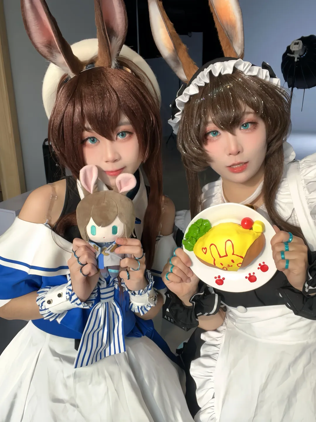 【阿米娅cos】明日方舟 兔耳少女的棚拍记录 - 第 3 张
