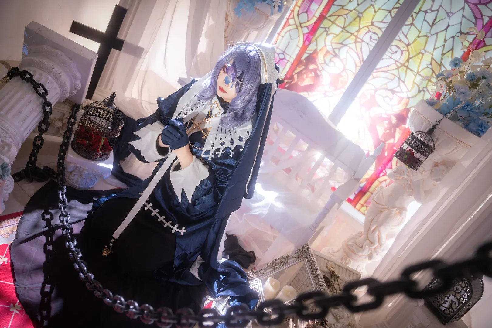 【絮雨cos】明日方舟幽邃隐修，静谧中的坚持 - 第 1 张