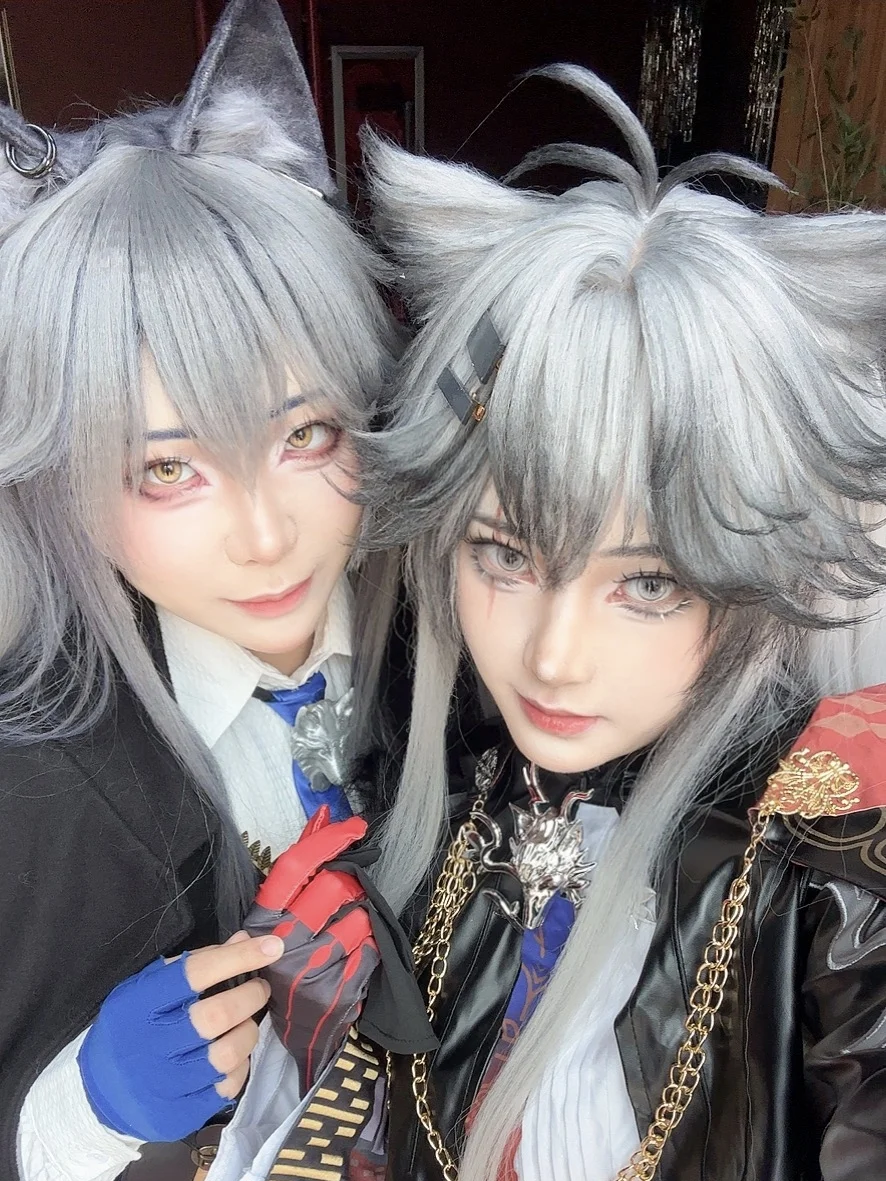 【缄默德克萨斯&荒芜拉普兰德cos】明日方舟双狼叙拉古街头对弈