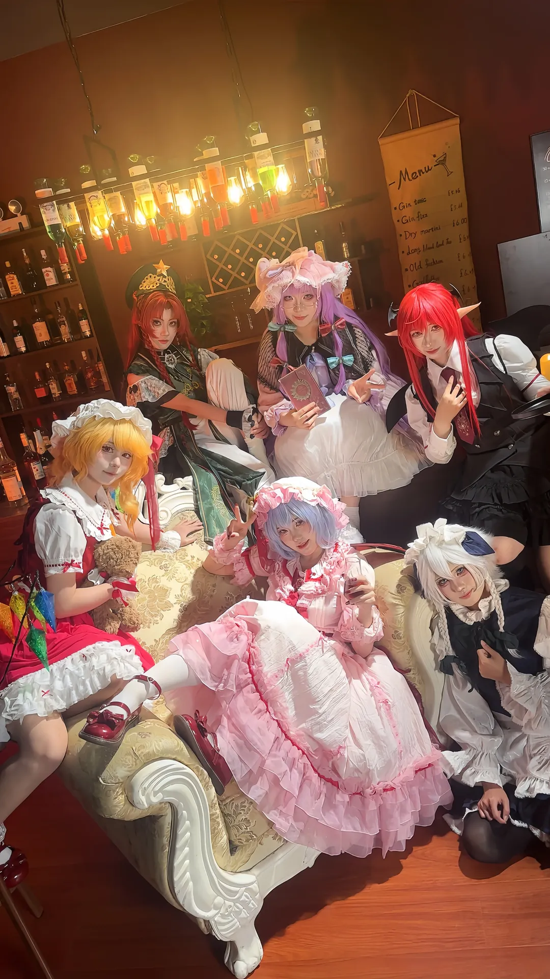 【帕秋莉cos】东方project红魔馆之夜吧台拍摄记录 - 第 1 张