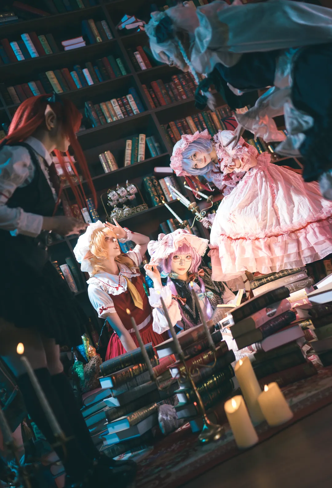 【帕秋莉诺蕾姬cos】东方project红魔馆，书页与烛光里的静谧魔法使