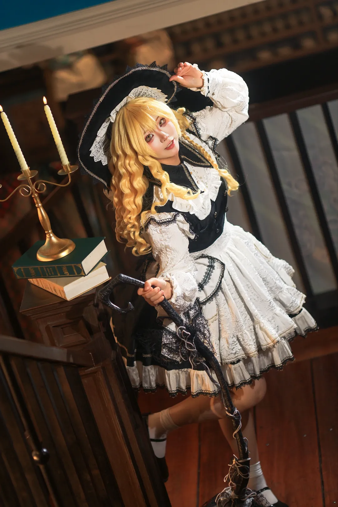 【雾雨魔理沙cos】东方project黑白魔法使的经典造型复刻