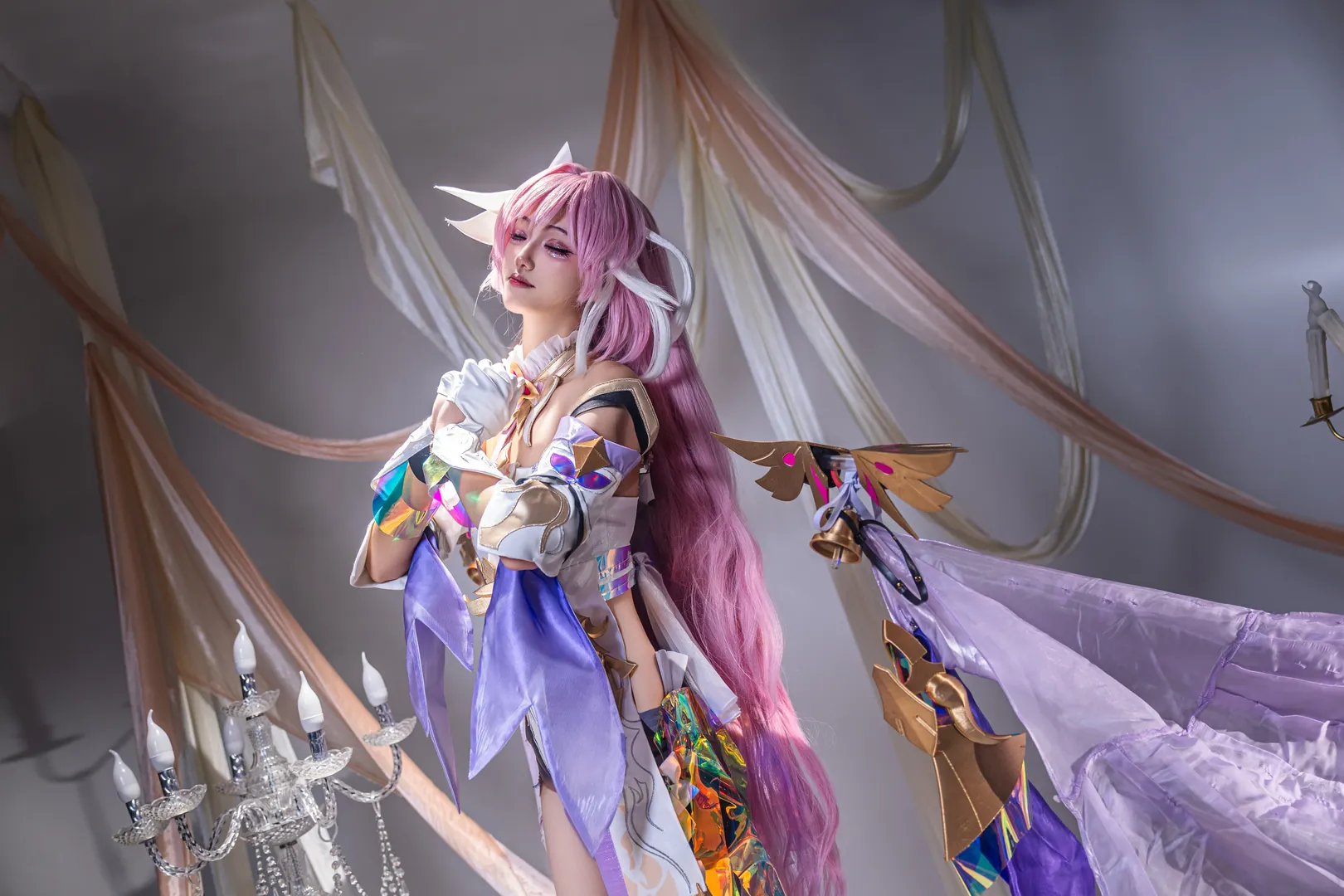 【大凤cos】黑蜻蜓漫展的泳装与白丝 - 第 9 张