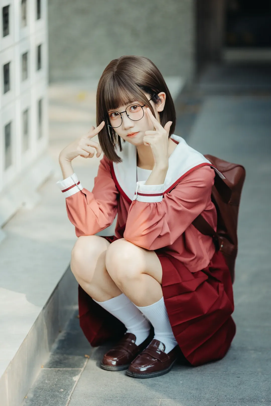 This Red and White JK uniform Sailor Suit Looked Amazing at CPGZ07 - Image 1
