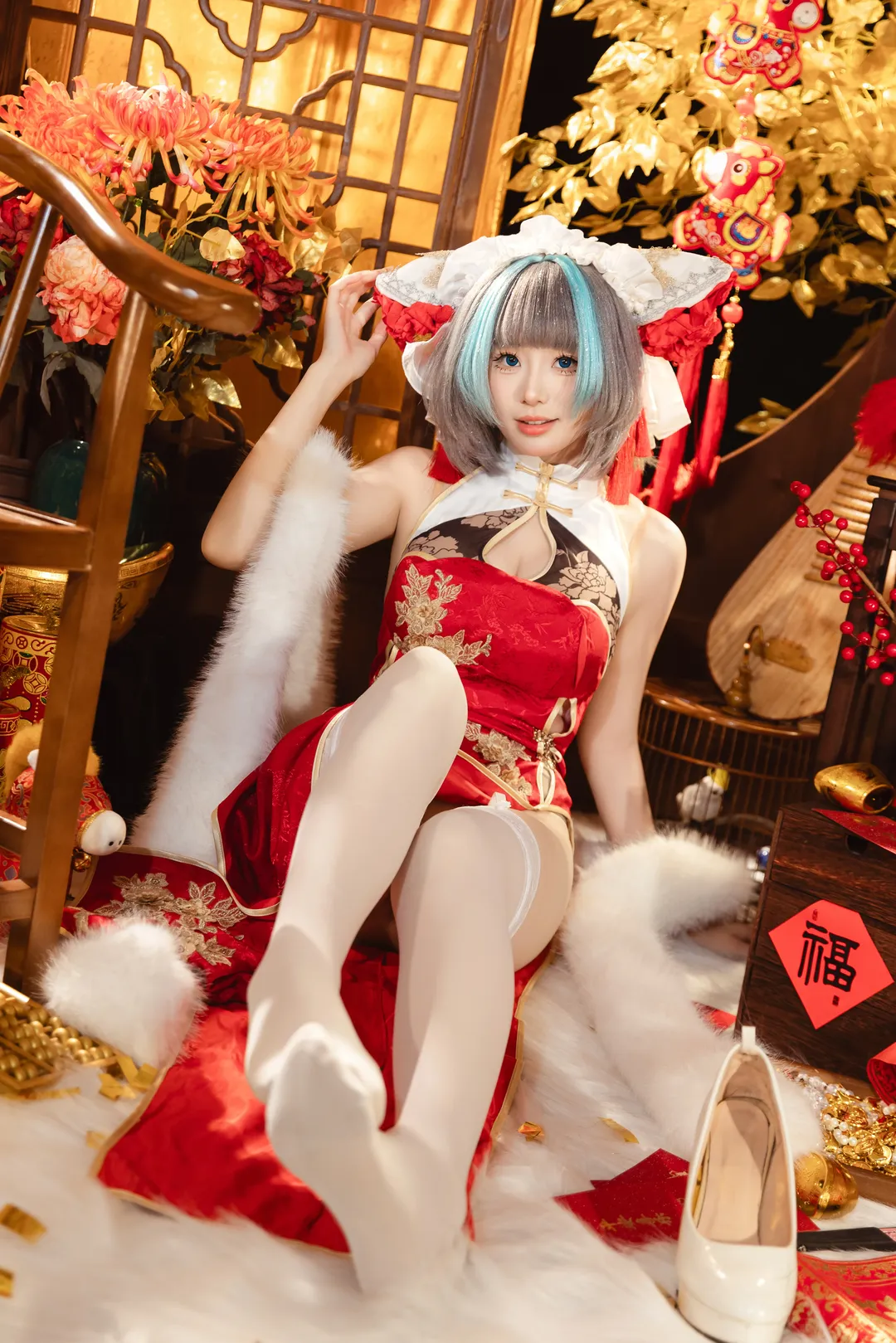 【柴郡cos】和碧蓝航线的柴郡一起过个喜庆红火年 - 第 6 张