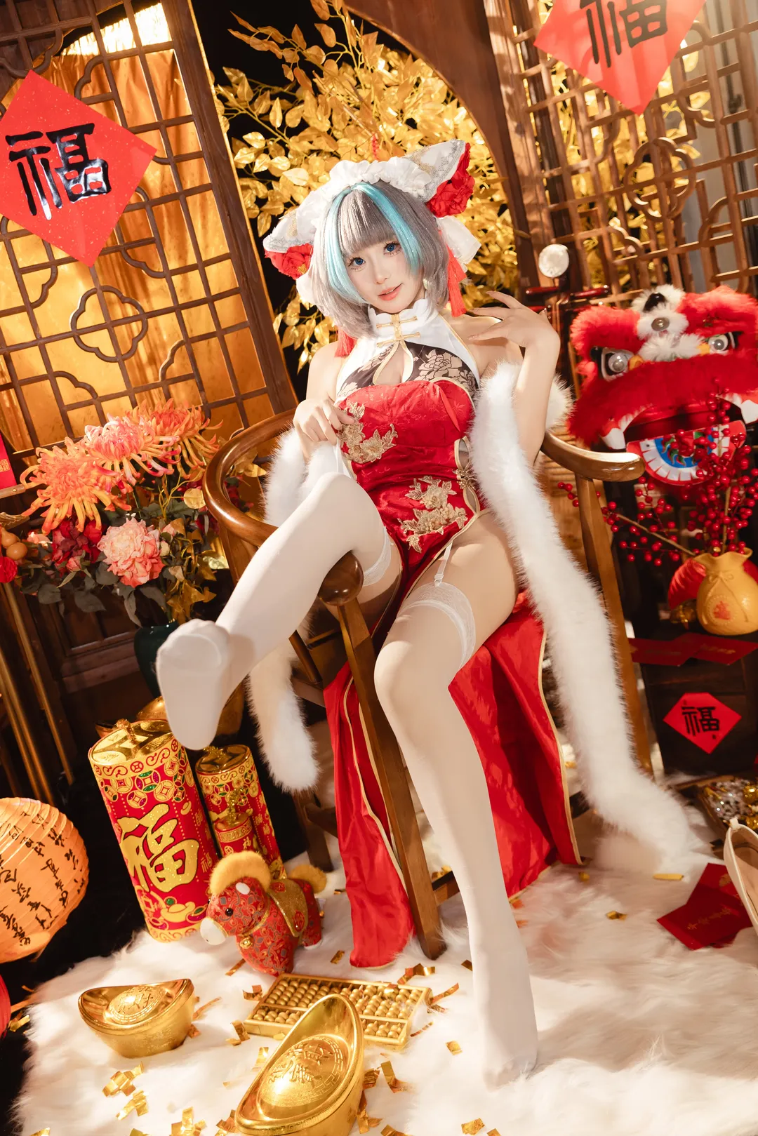 【柴郡cos】和碧蓝航线的柴郡一起过个喜庆红火年