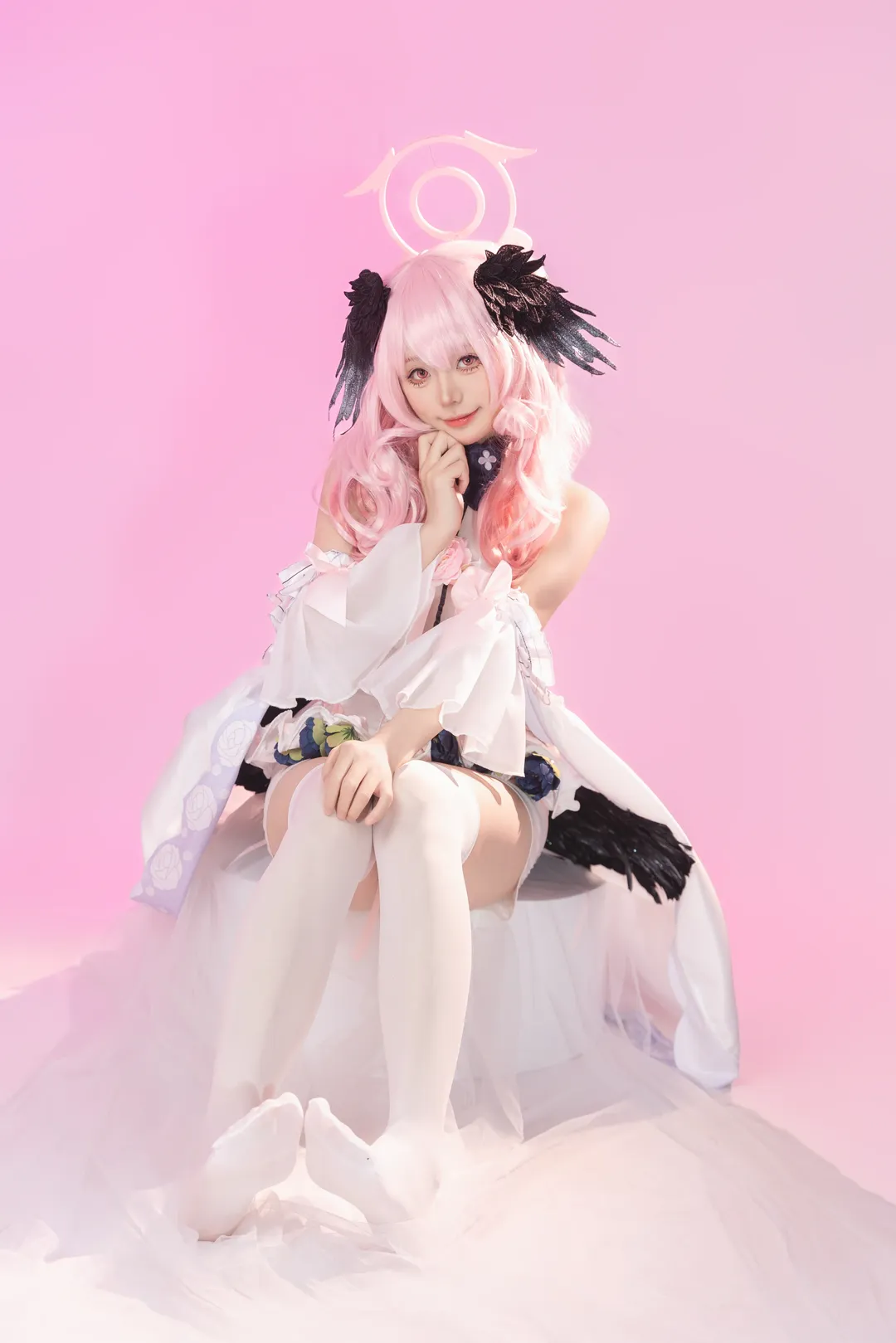 【下江小春cos】蔚蓝档案花嫁造型，生日纪念出镜分享 - 第 1 张
