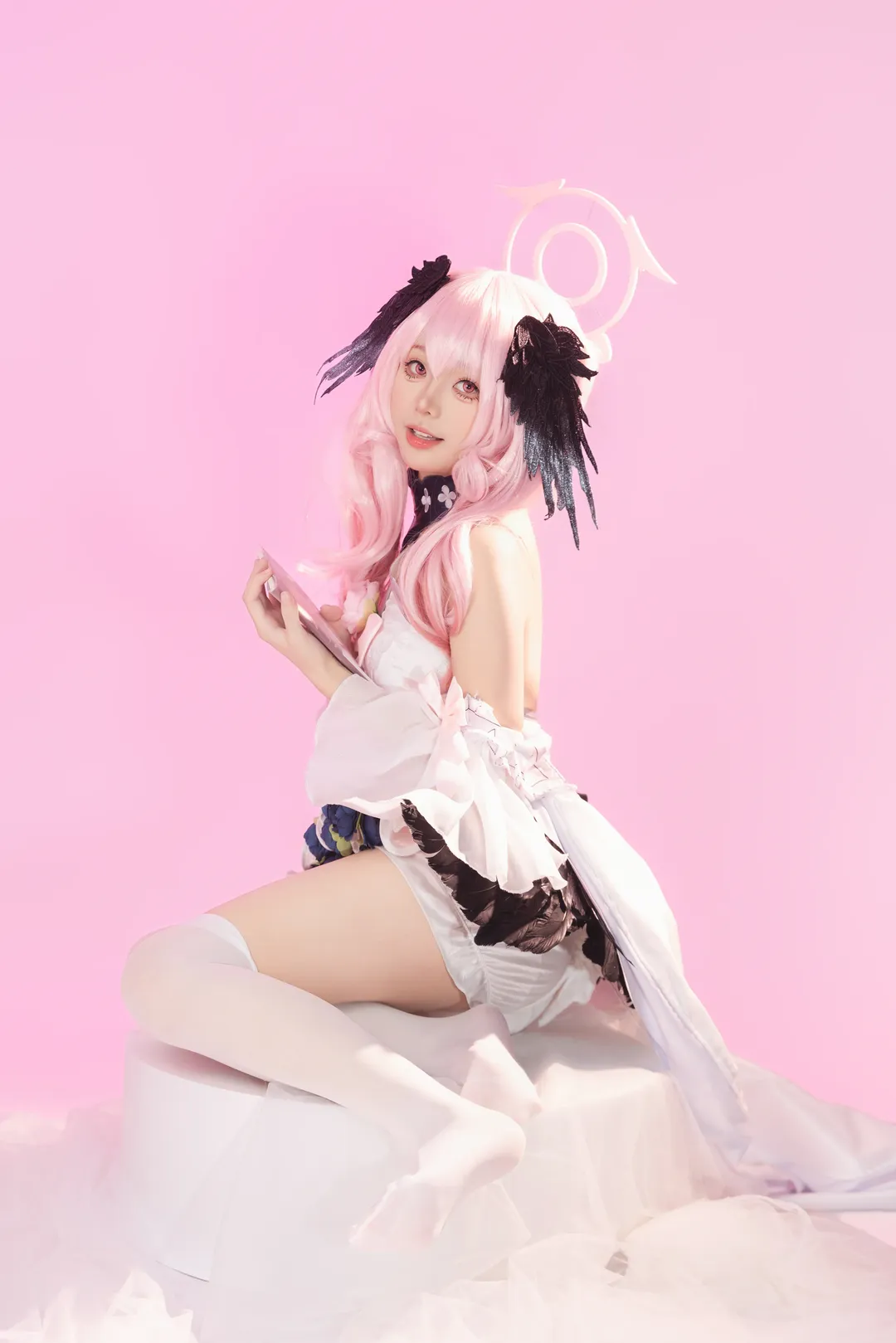 【下江小春cos】蔚蓝档案花嫁造型，生日纪念出镜分享 - 第 17 张