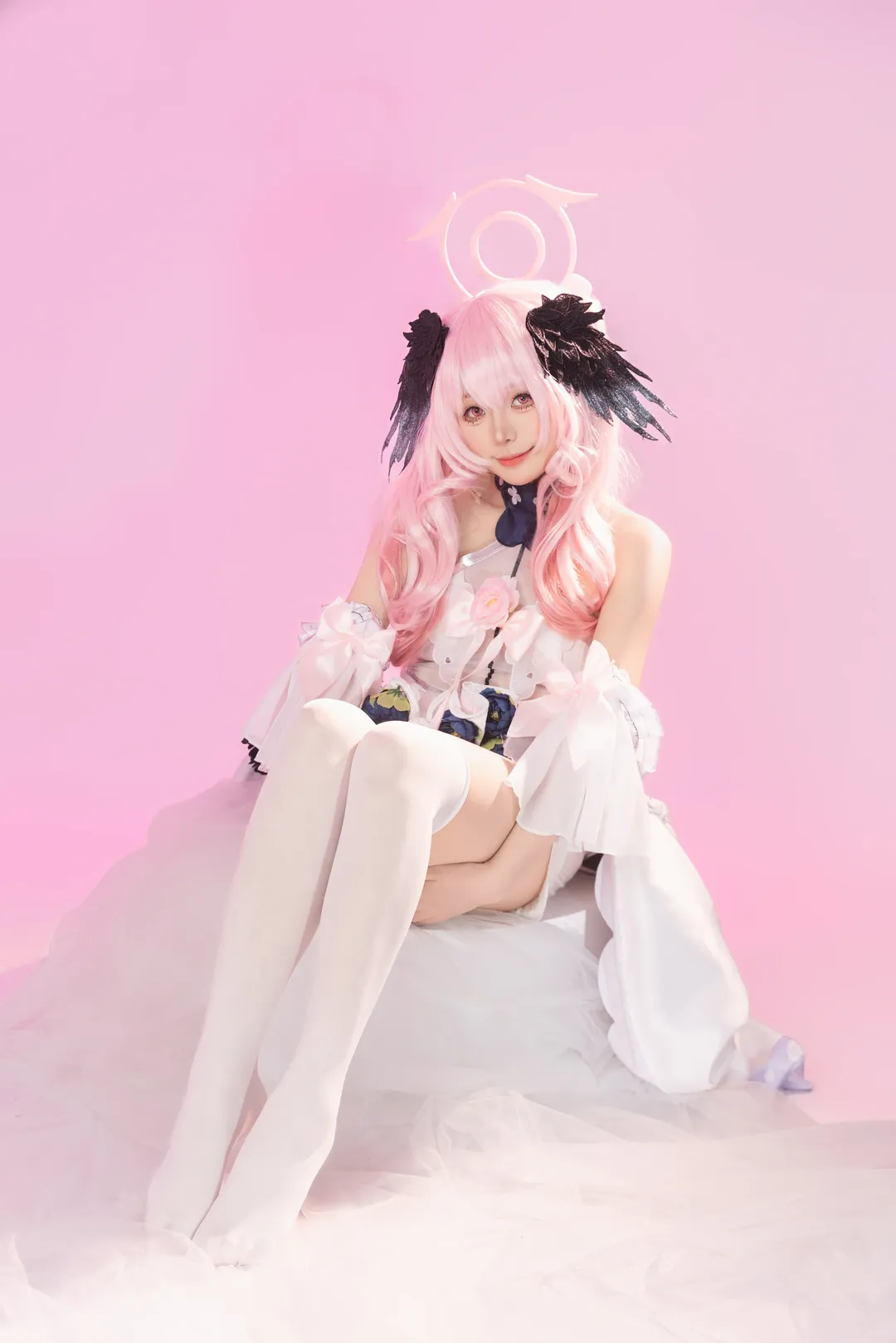 【下江小春cos】蔚蓝档案花嫁造型，生日纪念出镜分享 - 第 4 张