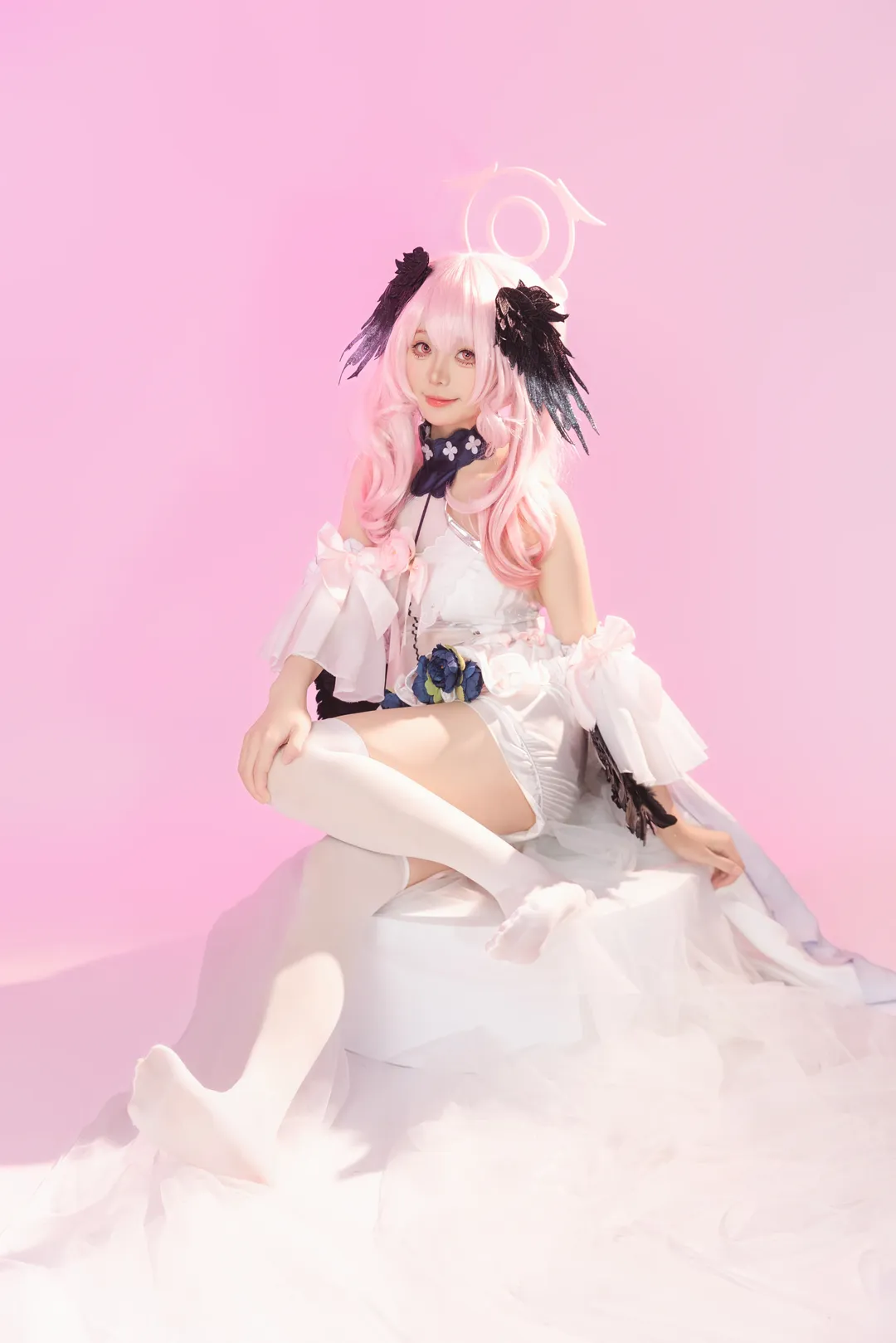 【下江小春cos】蔚蓝档案花嫁造型，生日纪念出镜分享 - 第 6 张