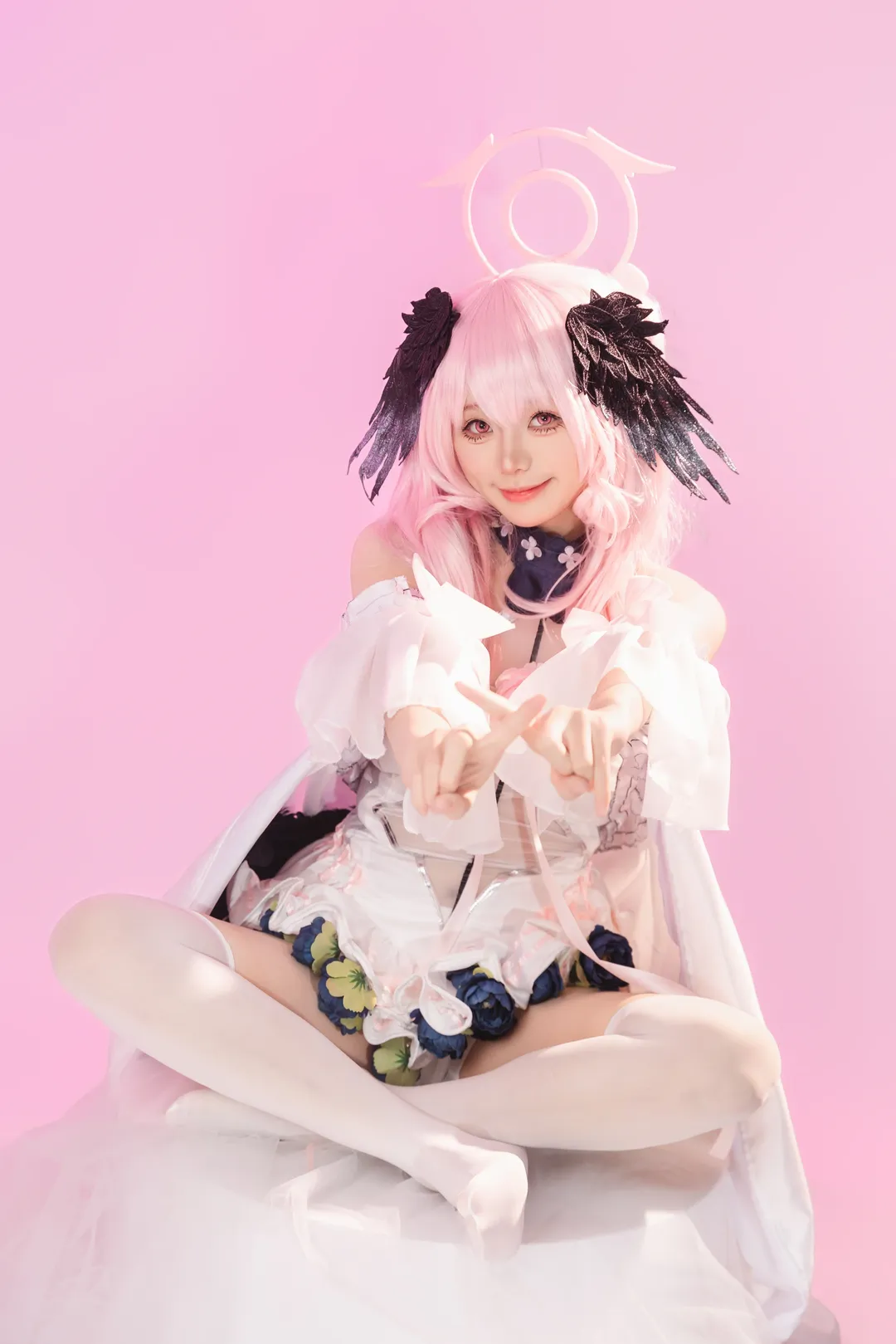 【下江小春cos】蔚蓝档案花嫁造型，生日纪念出镜分享 - 第 9 张