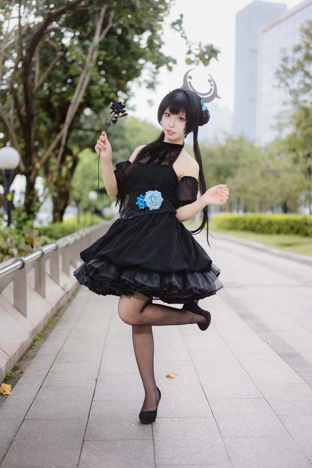 【妃咲cos】蔚蓝档案礼服造型萤火虫D3场外随拍 - 第 10 张