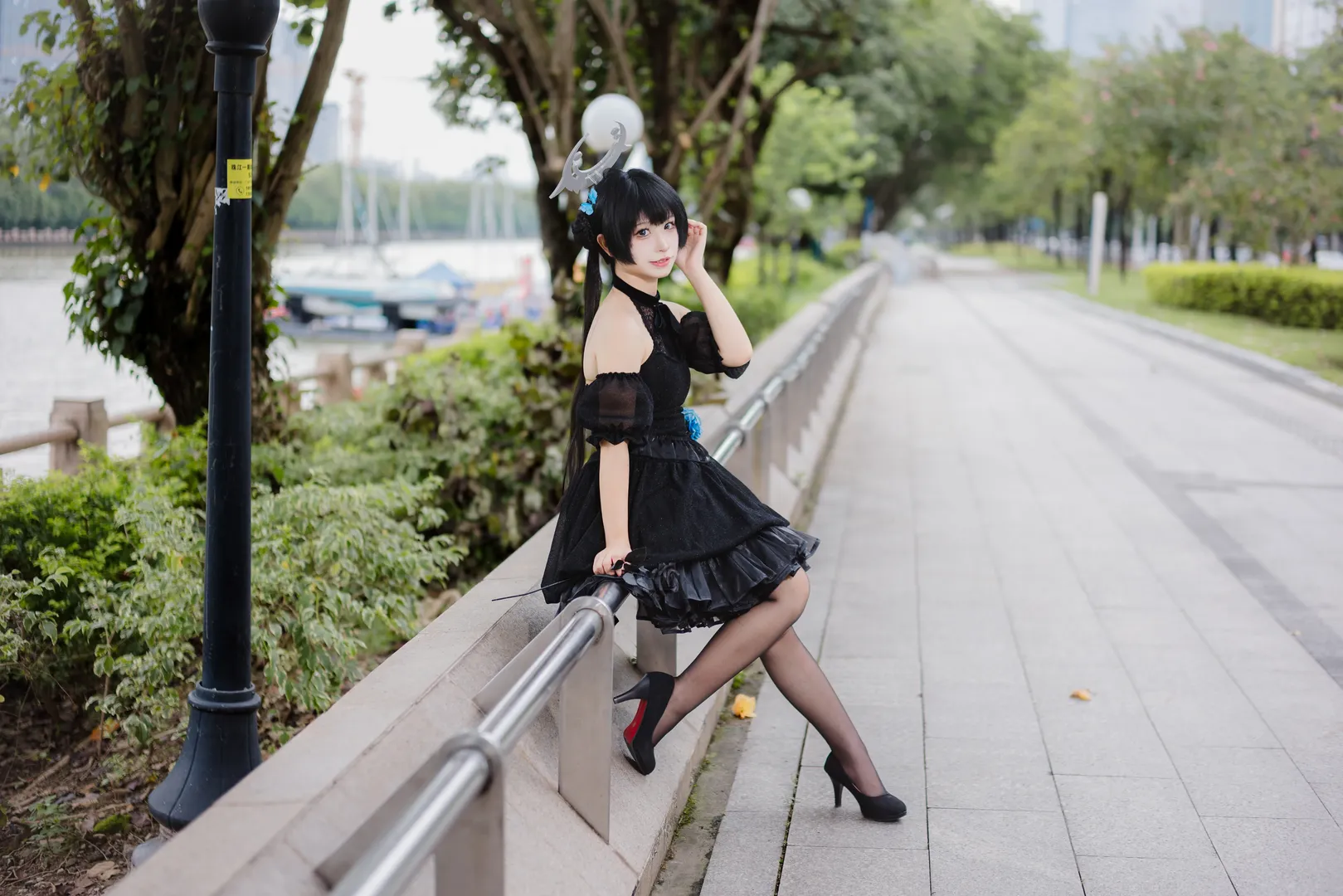 【妃咲cos】蔚蓝档案礼服造型萤火虫D3场外随拍 - 第 5 张