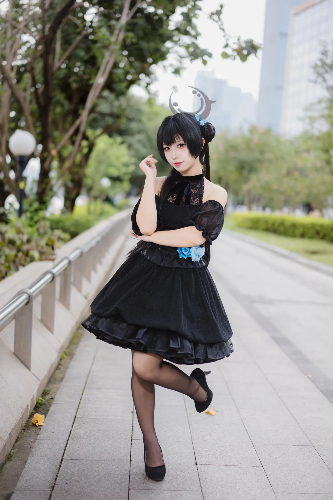 【妃咲cos】蔚蓝档案礼服造型萤火虫D3场外随拍 - 第 6 张
