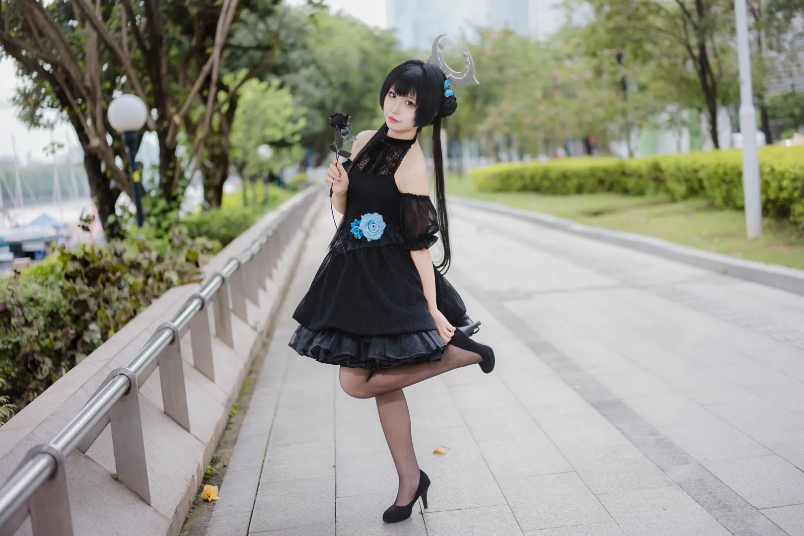 【妃咲cos】蔚蓝档案礼服造型萤火虫D3场外随拍 - 第 7 张