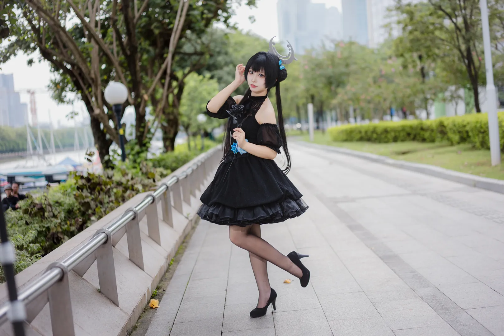 【妃咲cos】蔚蓝档案礼服造型萤火虫D3场外随拍 - 第 8 张