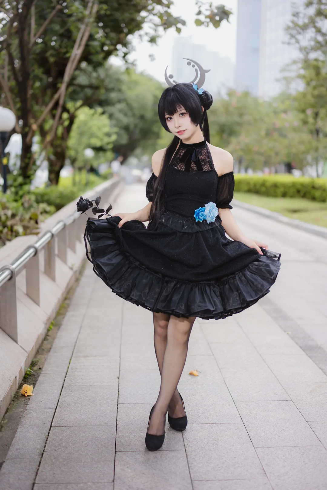 【妃咲cos】蔚蓝档案礼服造型萤火虫D3场外随拍 - 第 9 张