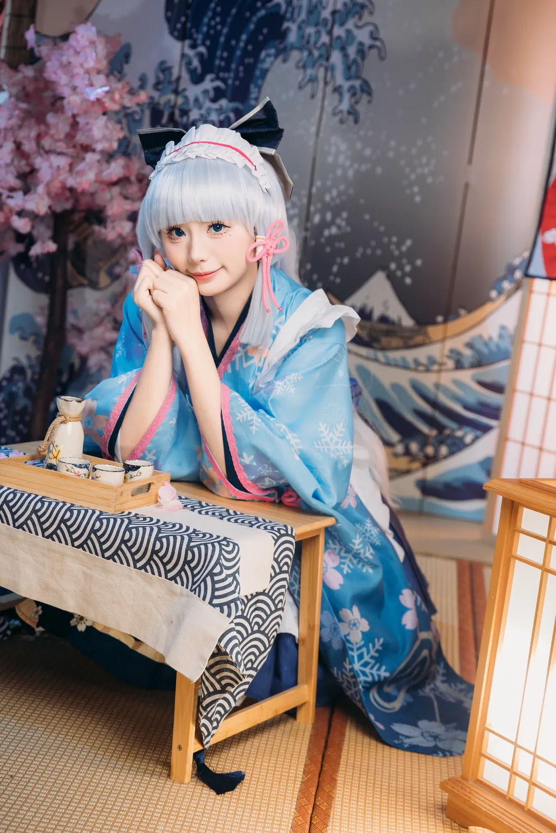【神里绫华cos】稻妻的雪与樱，在这间和室里片刻停留 - 第 10 张