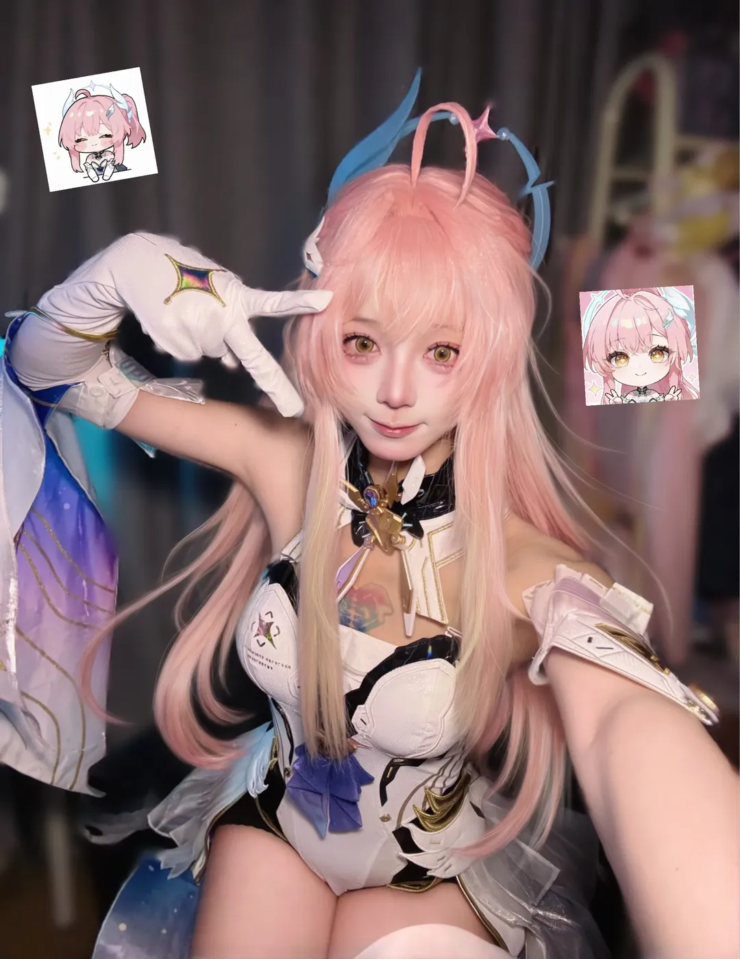 【爱弥斯cos】鸣潮的粉毛少女，我也来啦