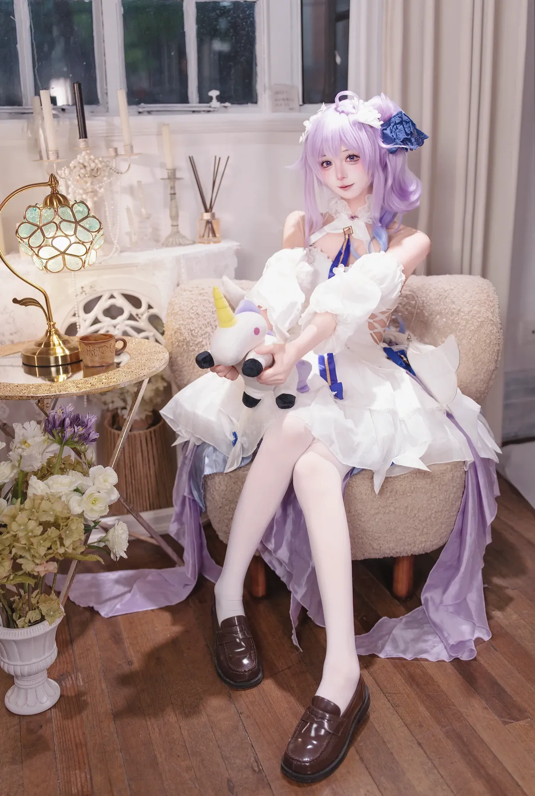 【独角兽cos】碧蓝航线的梦幻复古风，白丝与蓬蓬裙的少女感 - 第 1 张