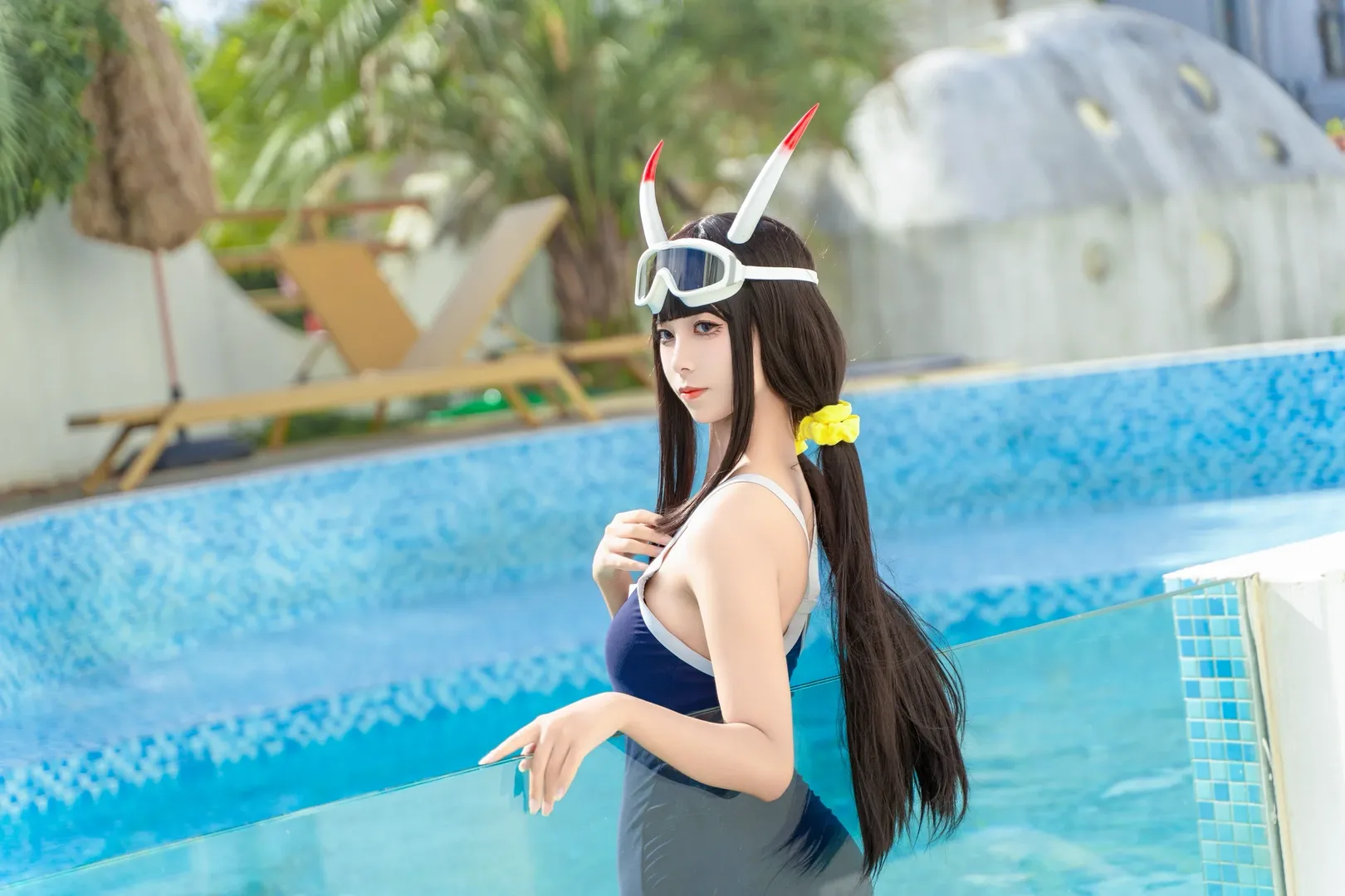 【能代cos】碧蓝航线夏日泳装，定格水边的清凉瞬间 - 第 3 张