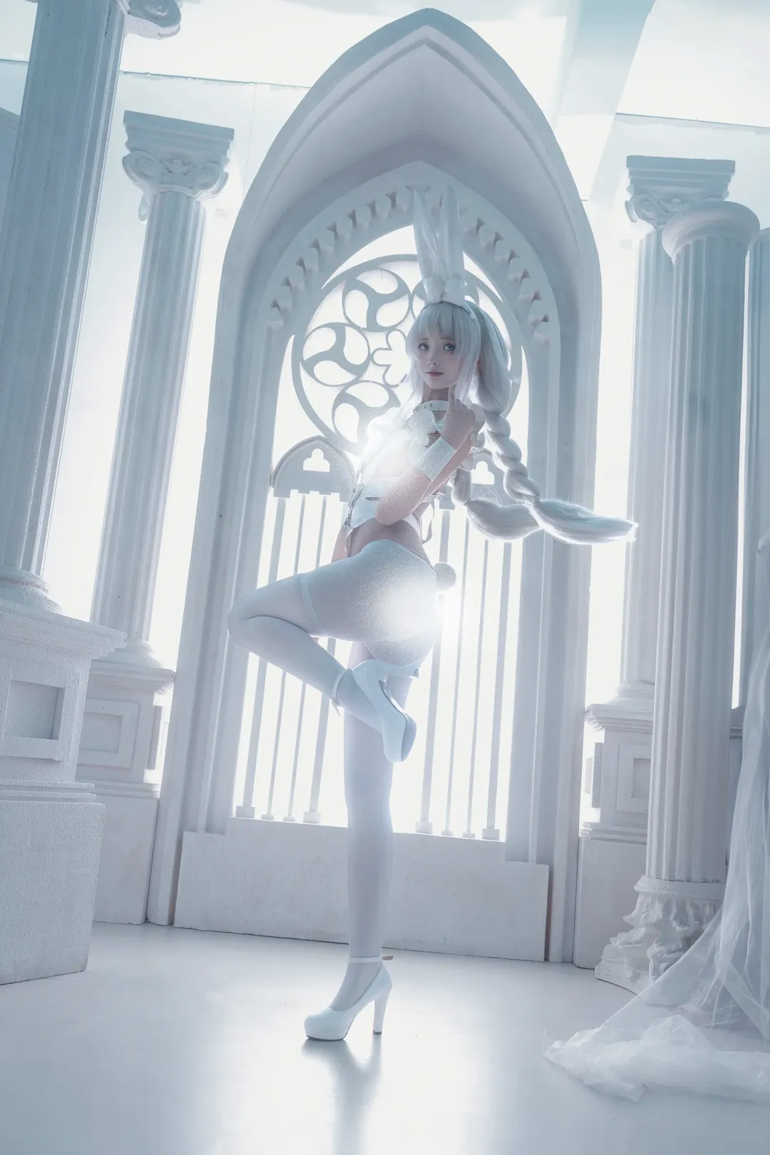 【恶毒cos】碧蓝航线的懒懒白兔，纯白神殿的降临