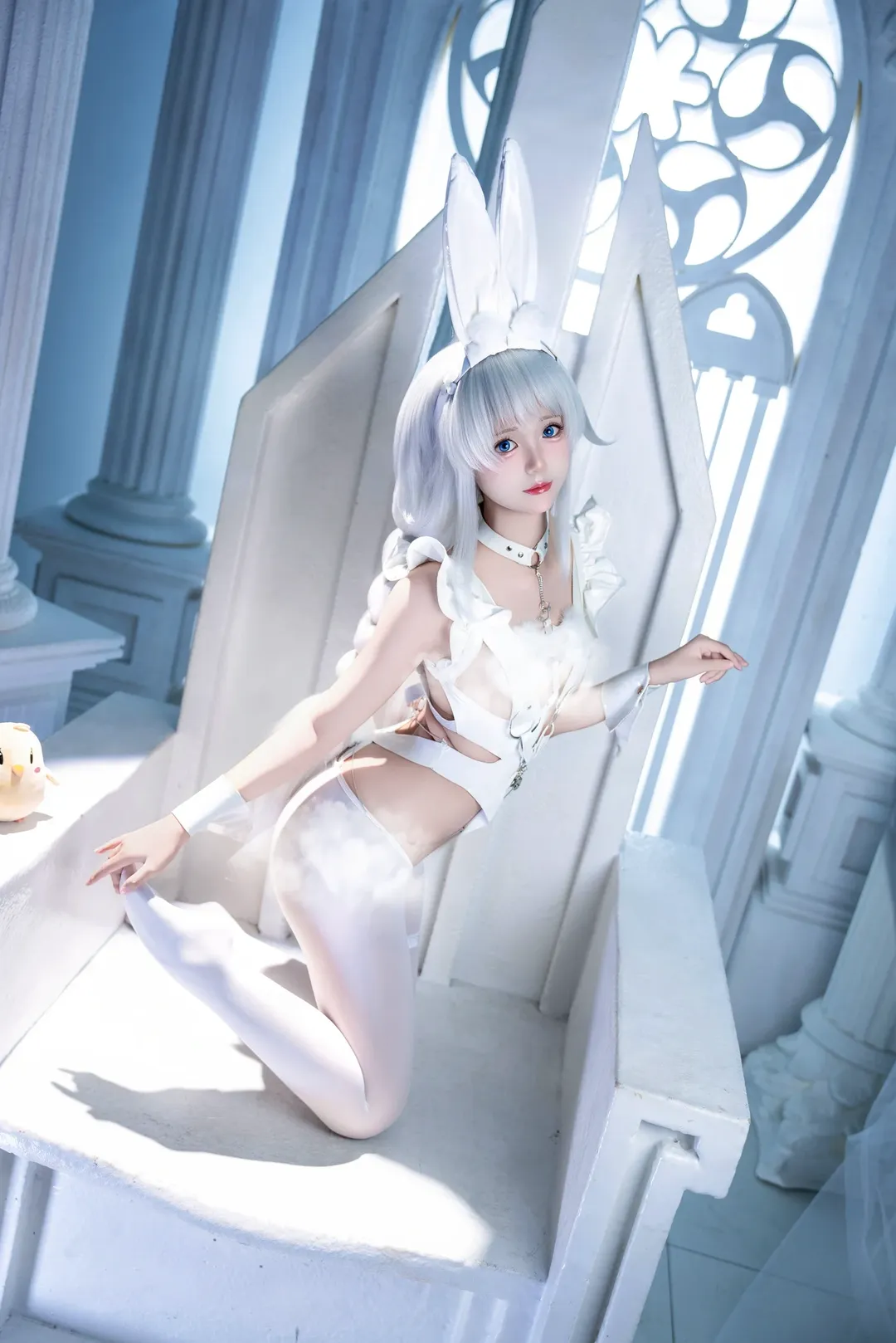 【Le Malin cosplay】The Pure White Bunny Girl in Azur Lane - Image 2