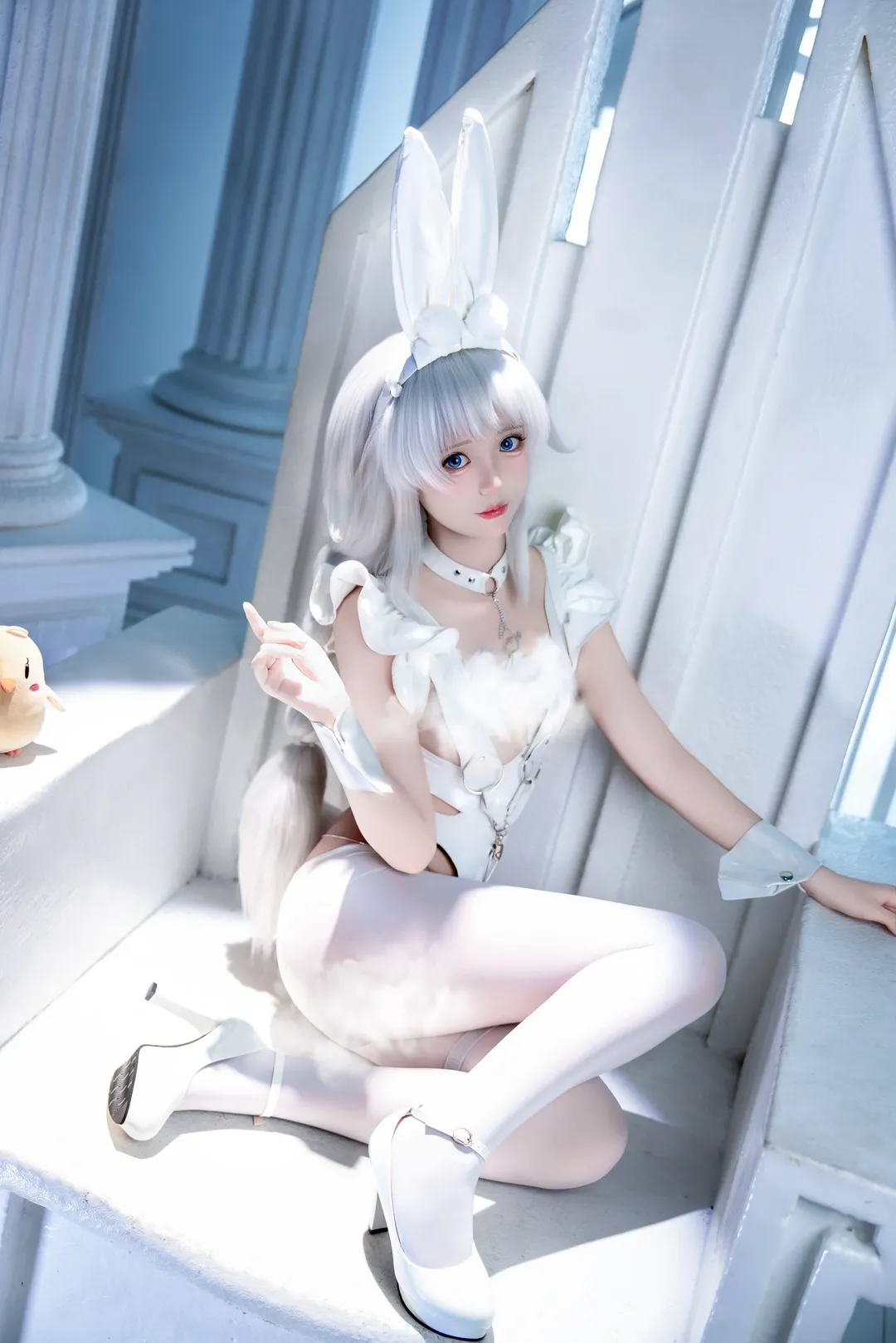 【Le Malin cosplay】The Pure White Bunny Girl in Azur Lane - Image 3