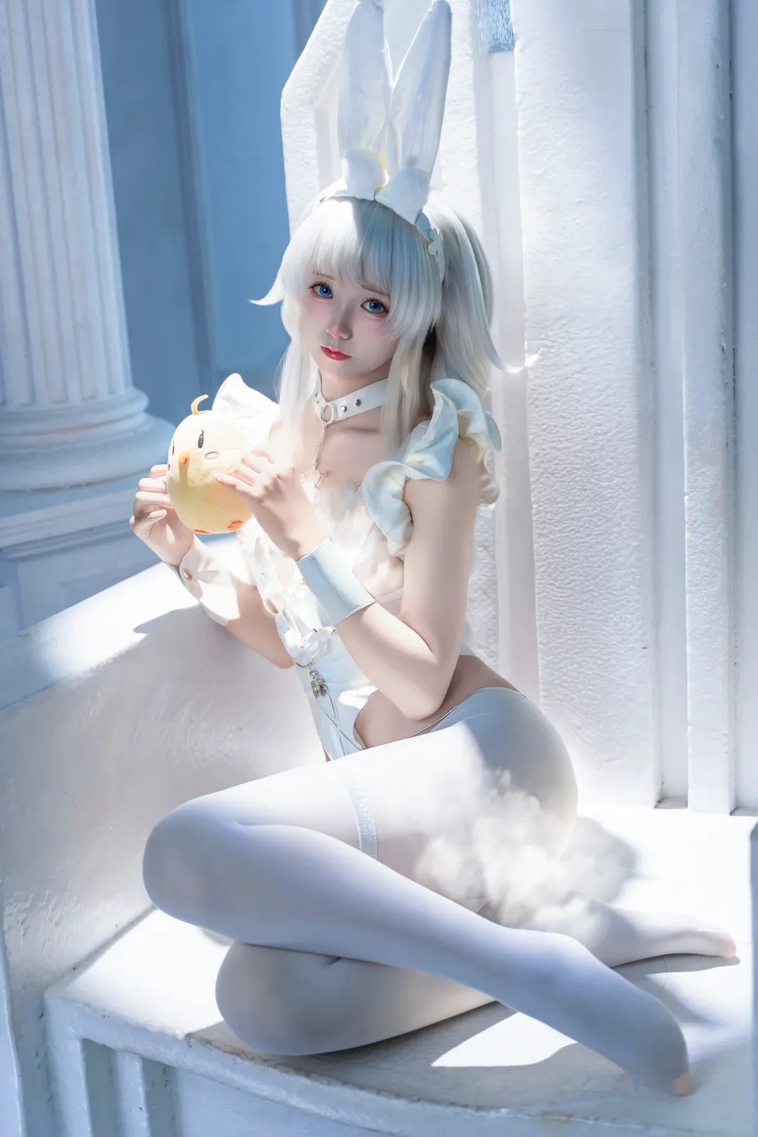 【恶毒cos】碧蓝航线的懒懒白兔，阳光下的纯白时刻