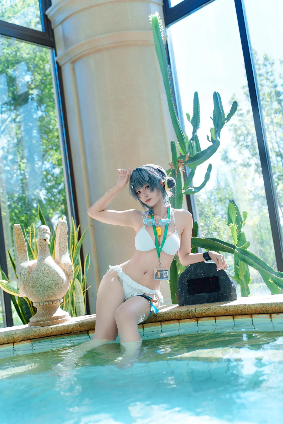 【羽毛笔cos】明日方舟夏日泳装全记录 - 第 5 张