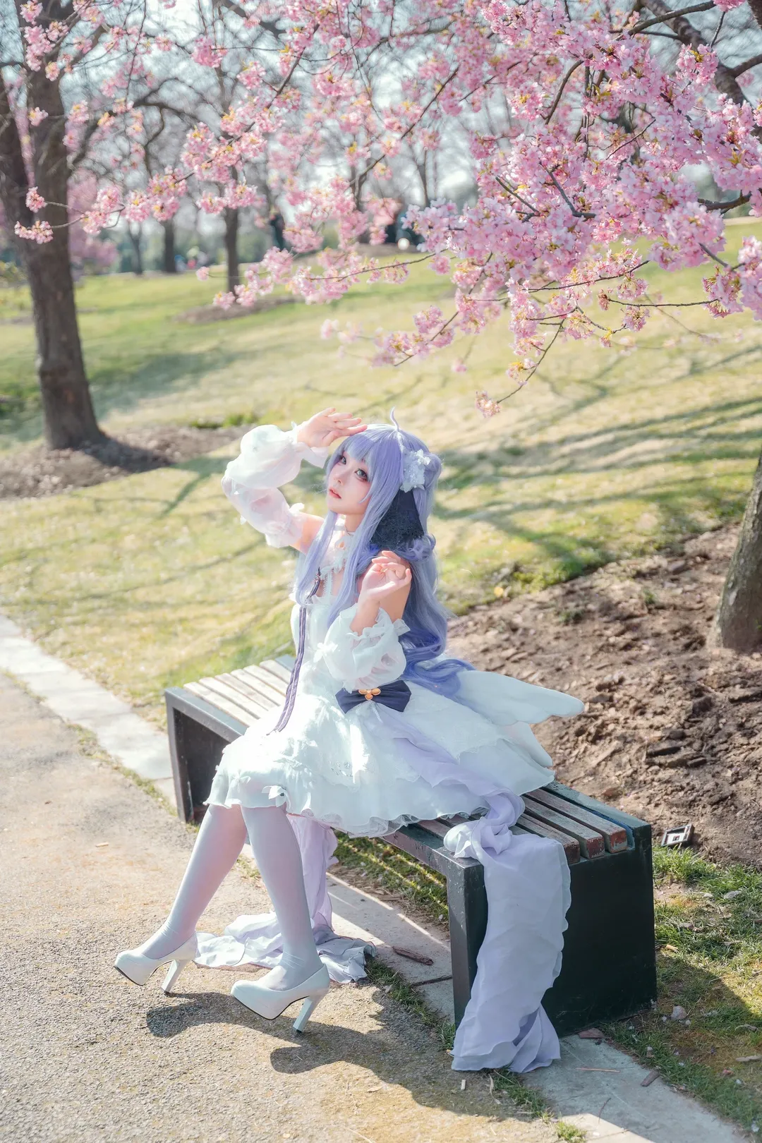 【独角兽cos】碧蓝航线，在樱花树林里留下这一季的美好 - 第 13 张