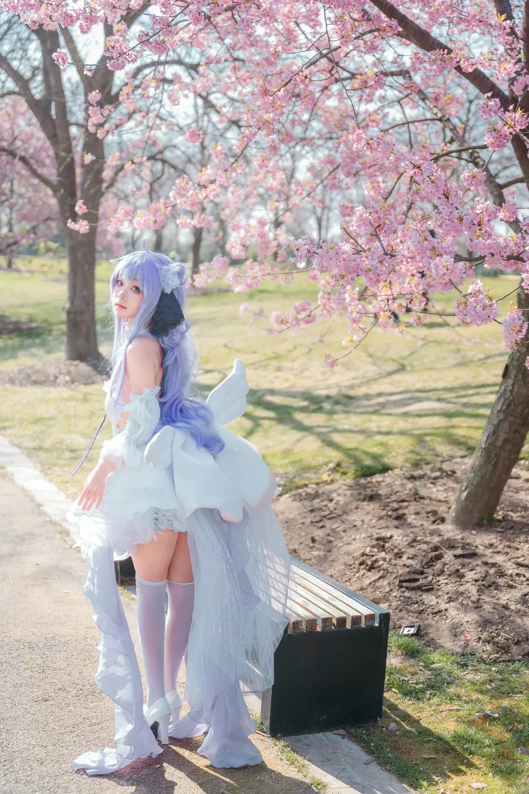 【独角兽cos】碧蓝航线，在樱花树林里留下这一季的美好 - 第 7 张
