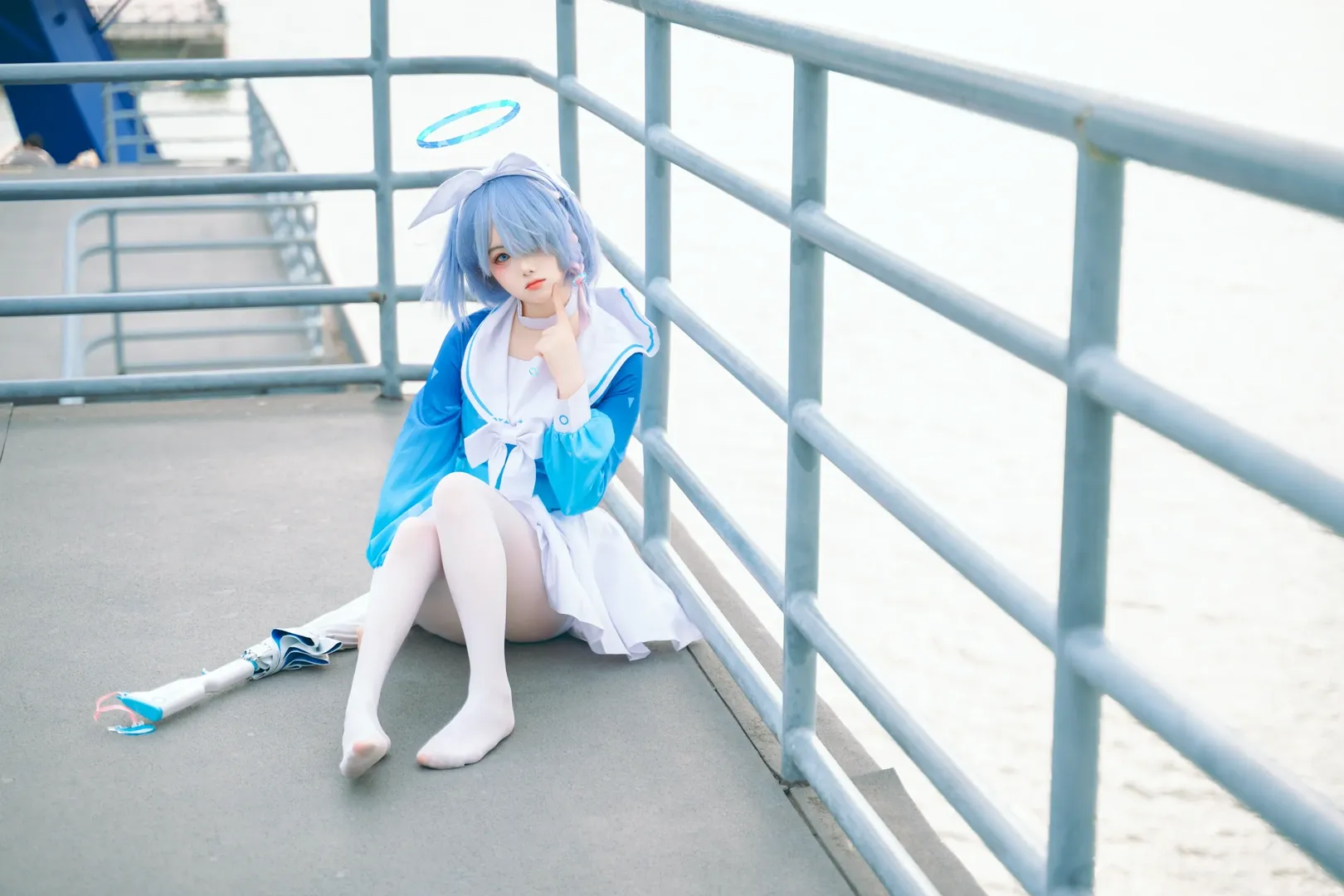 【阿罗娜cos】江风把假发吹乱但阿罗娜依旧坚守约定 - 第 4 张