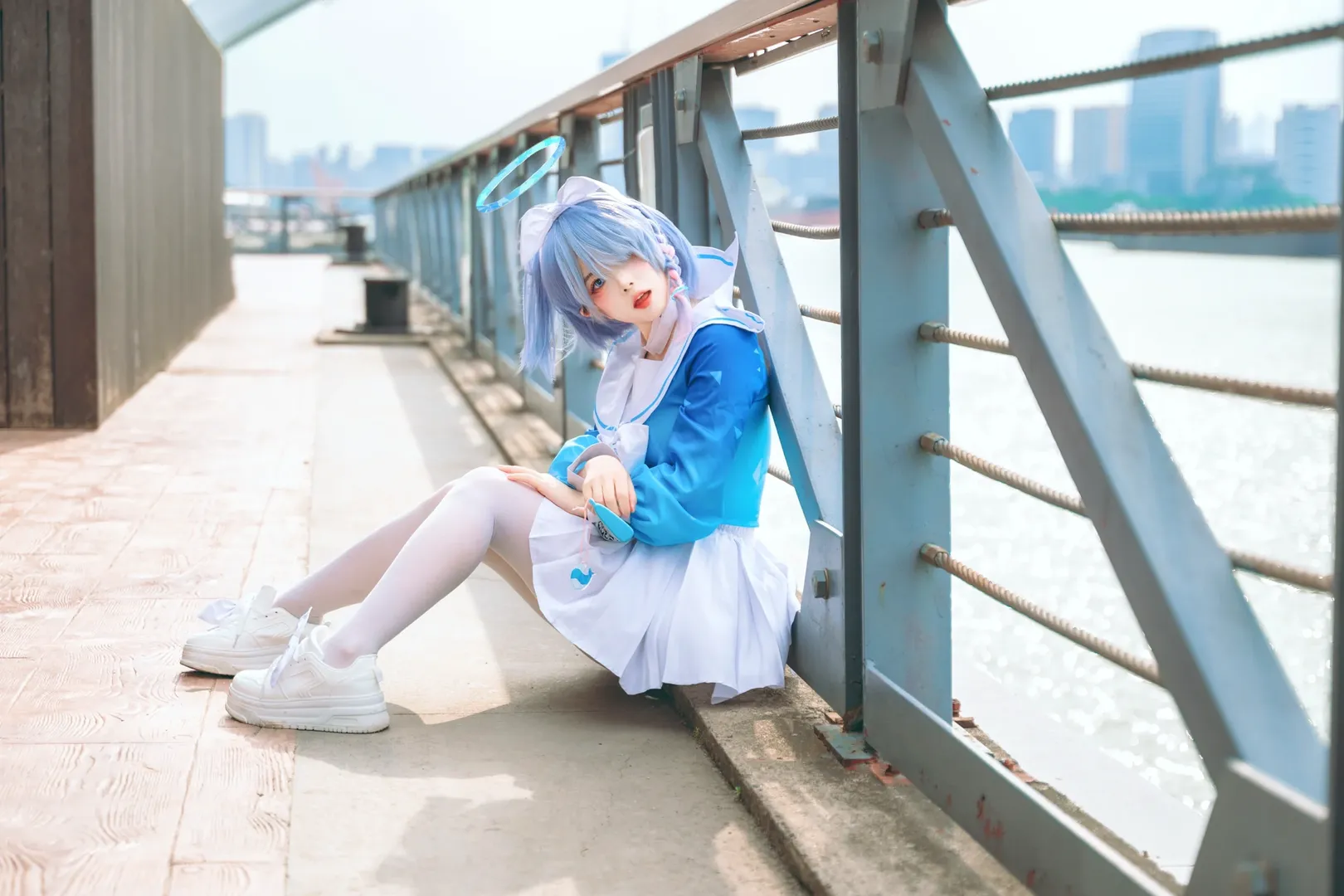 【阿罗娜cos】江风把假发吹乱但阿罗娜依旧坚守约定 - 第 6 张